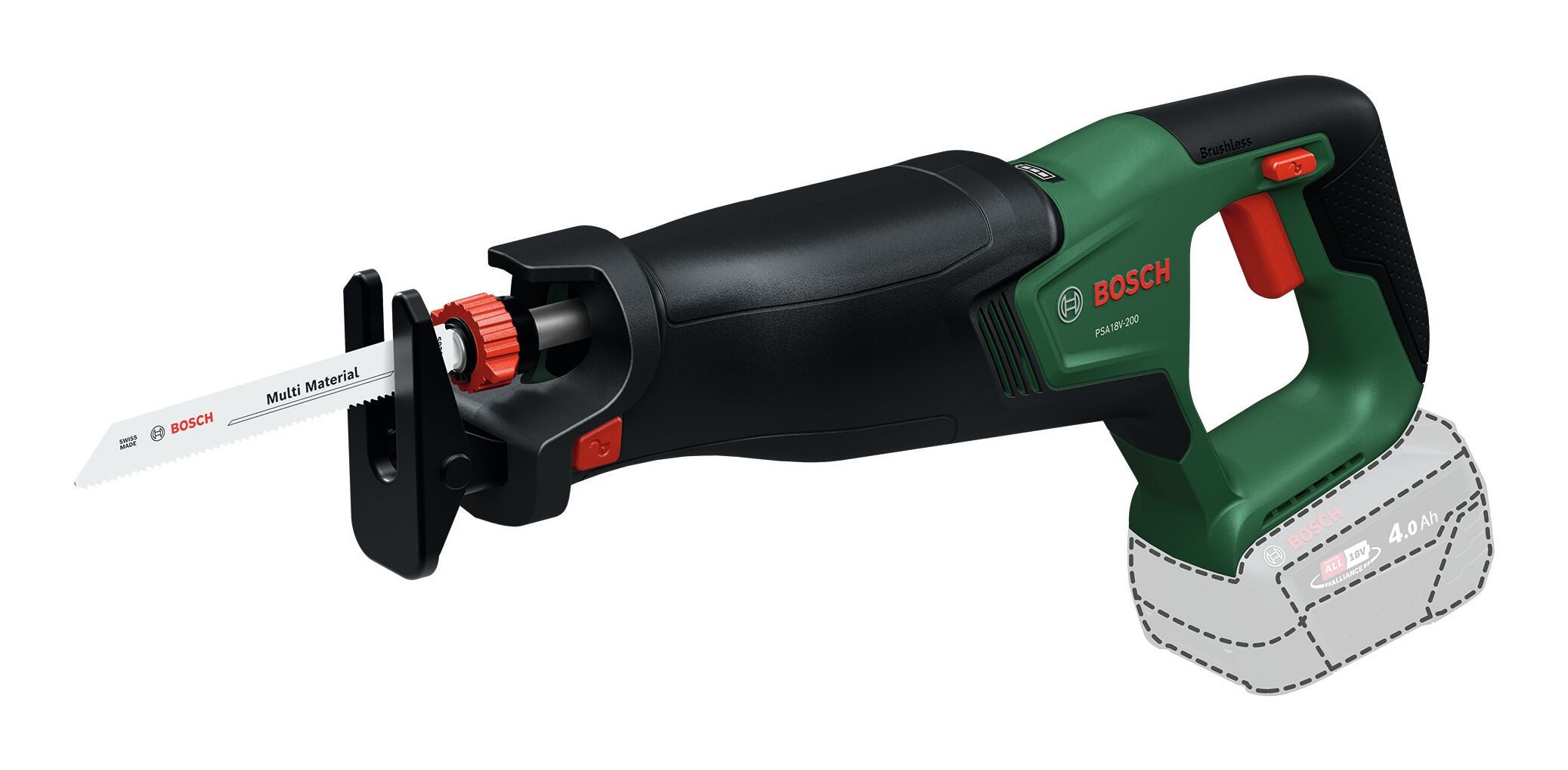 BOSCH Akku-Säbelsäge PSA 18V-200, Ohne Akku - im Karton