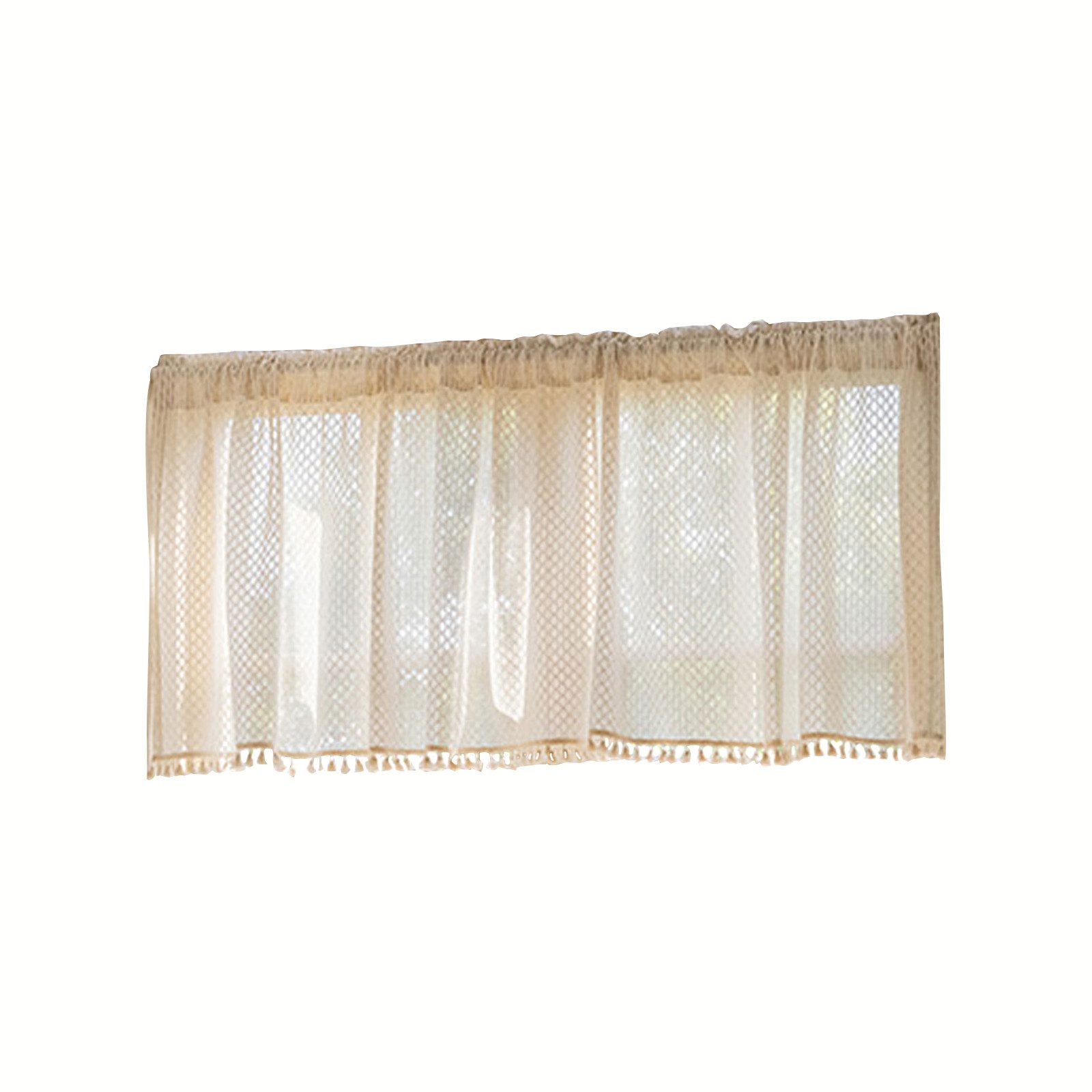 Jibenhome Scheibengardine Boho Scheibengardinen Beige Halbtransparent günstig online kaufen