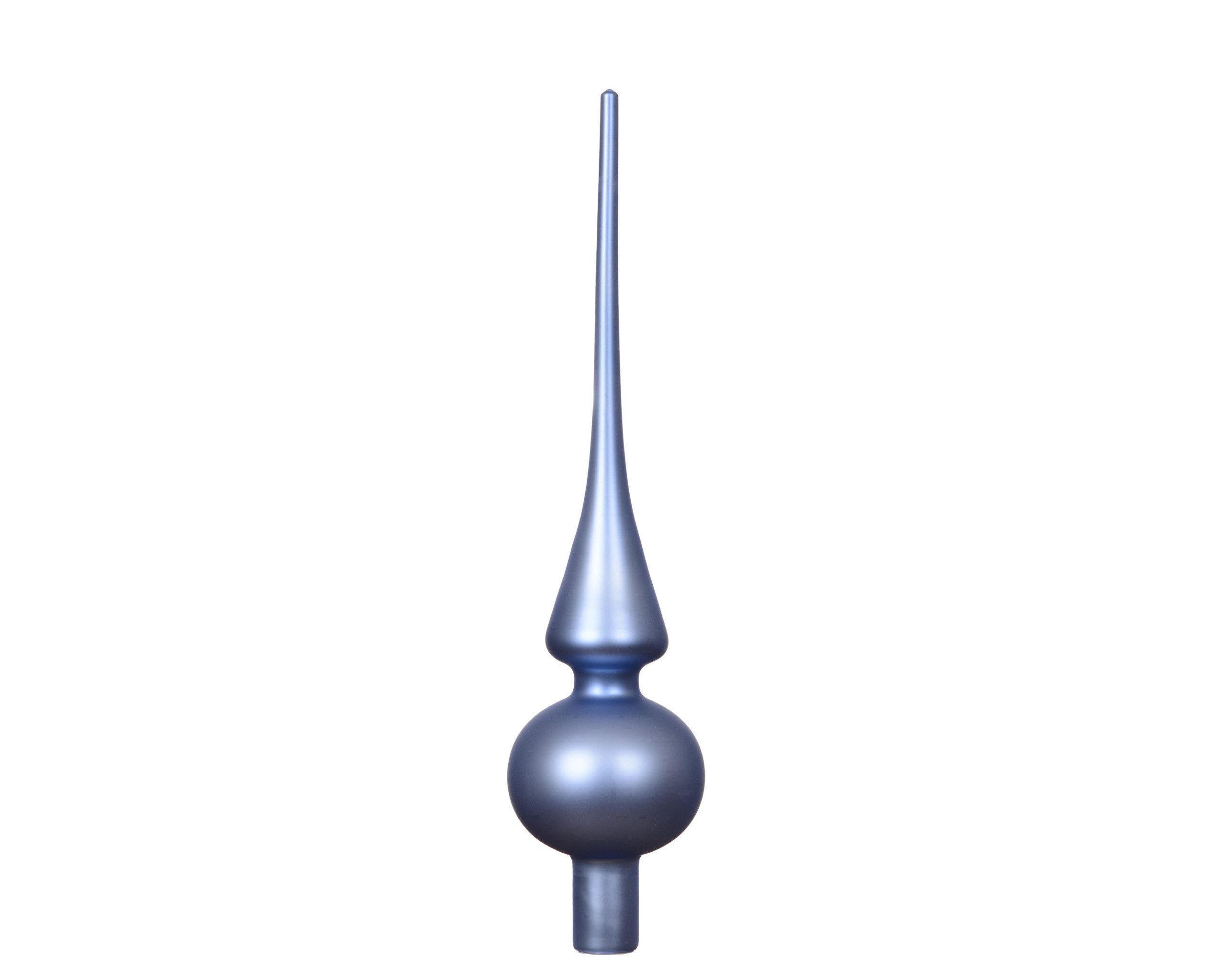 Kaemingk Christbaumspitze, Christbaumspitze Glas 26cm - Dämmerungsblau matt