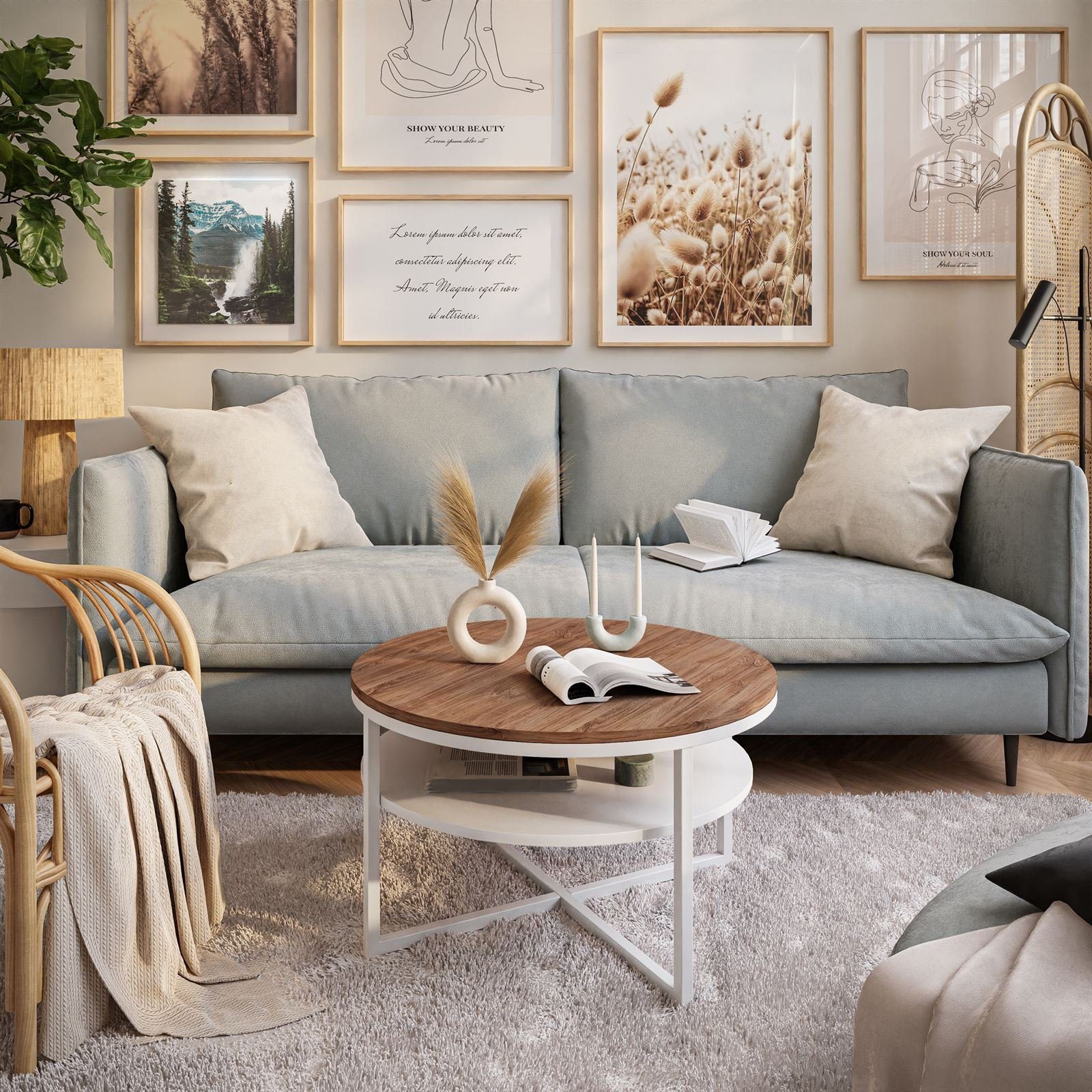 yourhouse24 Couchtisch CIRI-X runder Couchtisch mit günstig online kaufen
