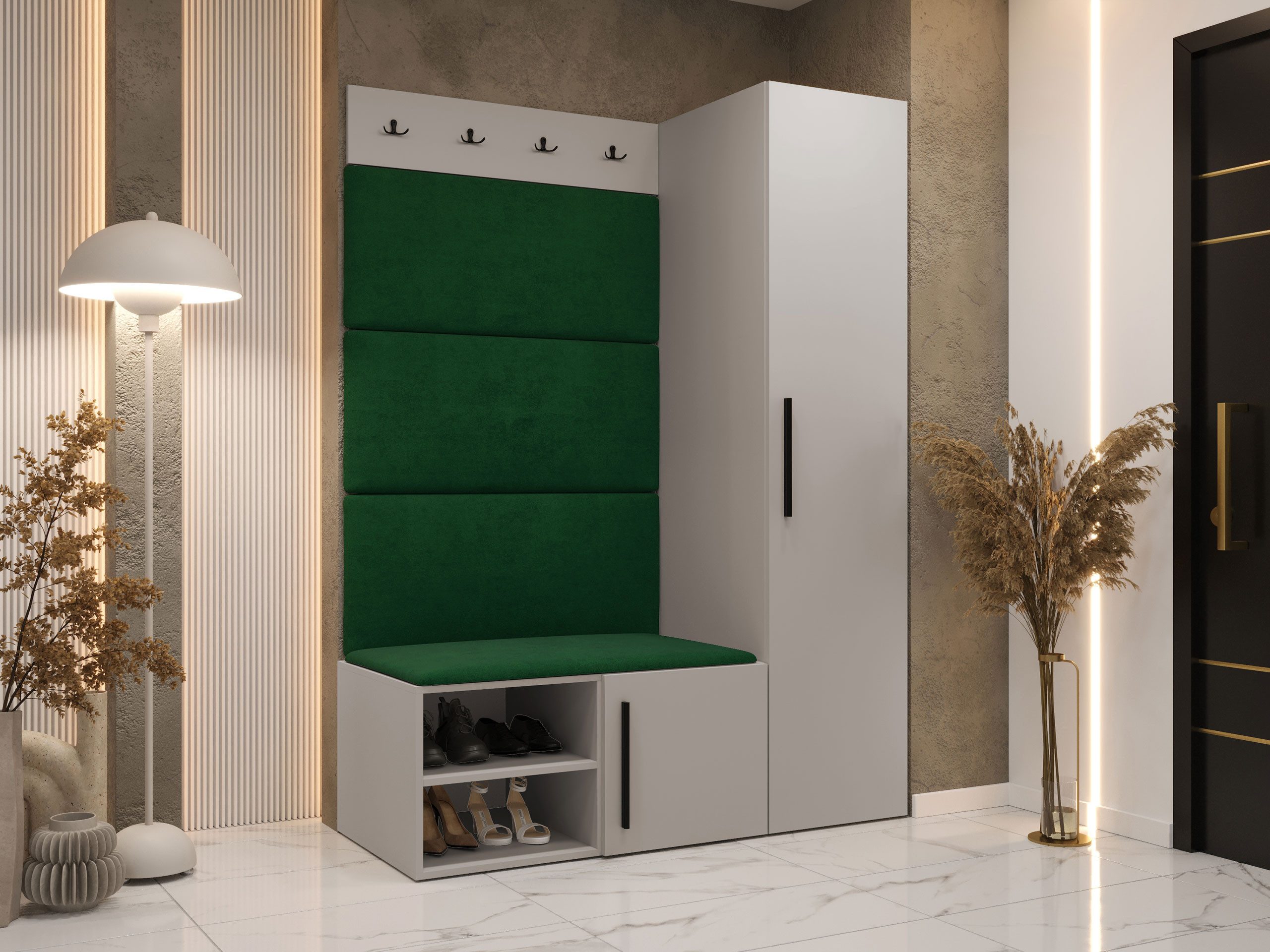 MIRJAN24 Garderoben-Set Medi II, (Drehtürenschrank, Schuhschrank, günstig online kaufen