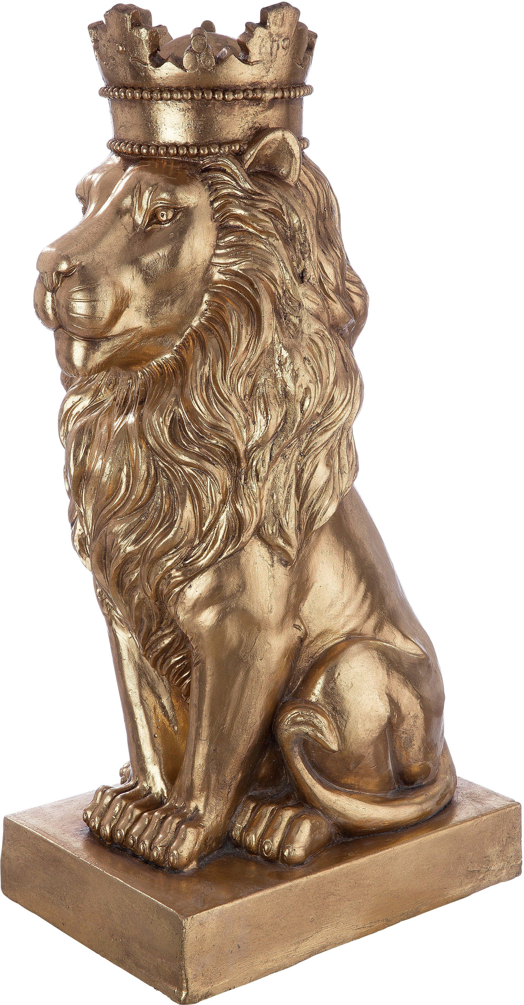 Casablanca by Gilde Dekofigur »Skulptur Löwe, gold« goldfarben günstig online kaufen