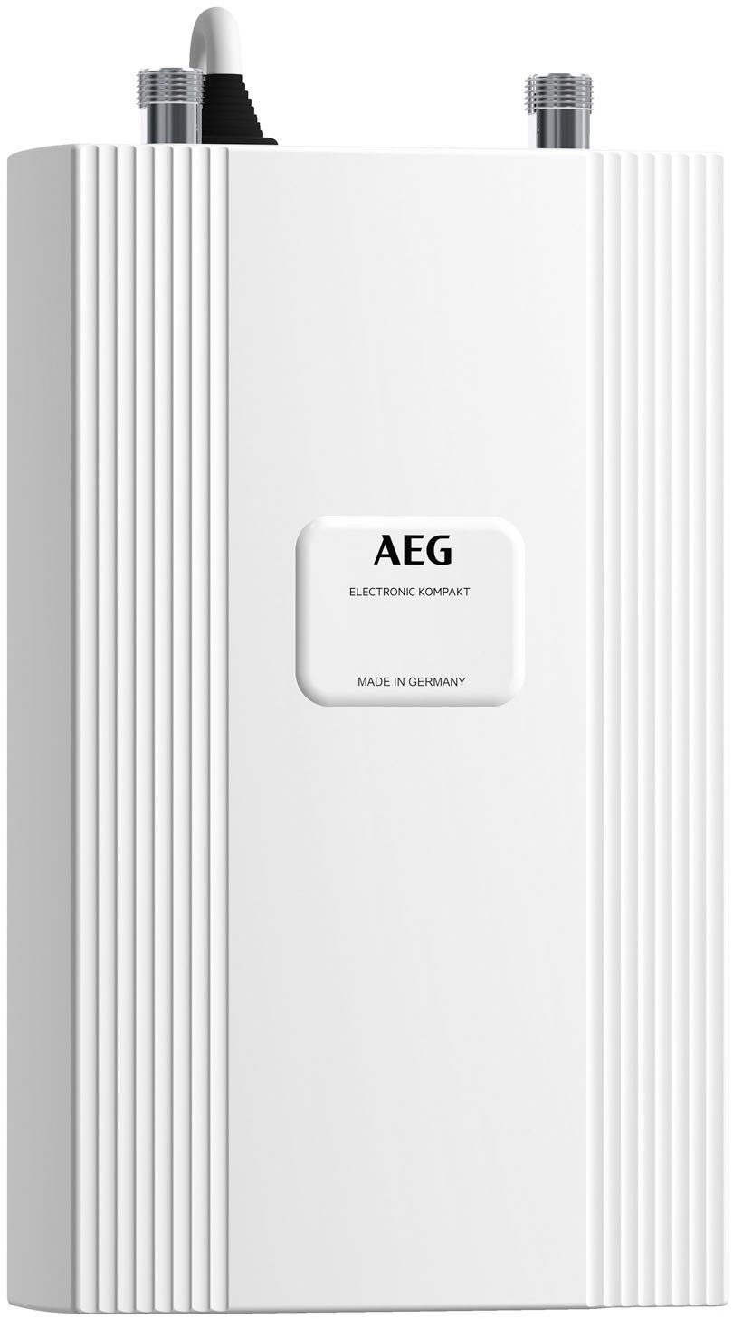 AEG Haustechnik Kompakt-Durchlauferhitzer DDLE Kompakt 11/13 kW, umschaltbar für die Küche, elektronisch, min. 20 °C, max. 60 °C, kompakt, ideal für unter die Küchenspüle