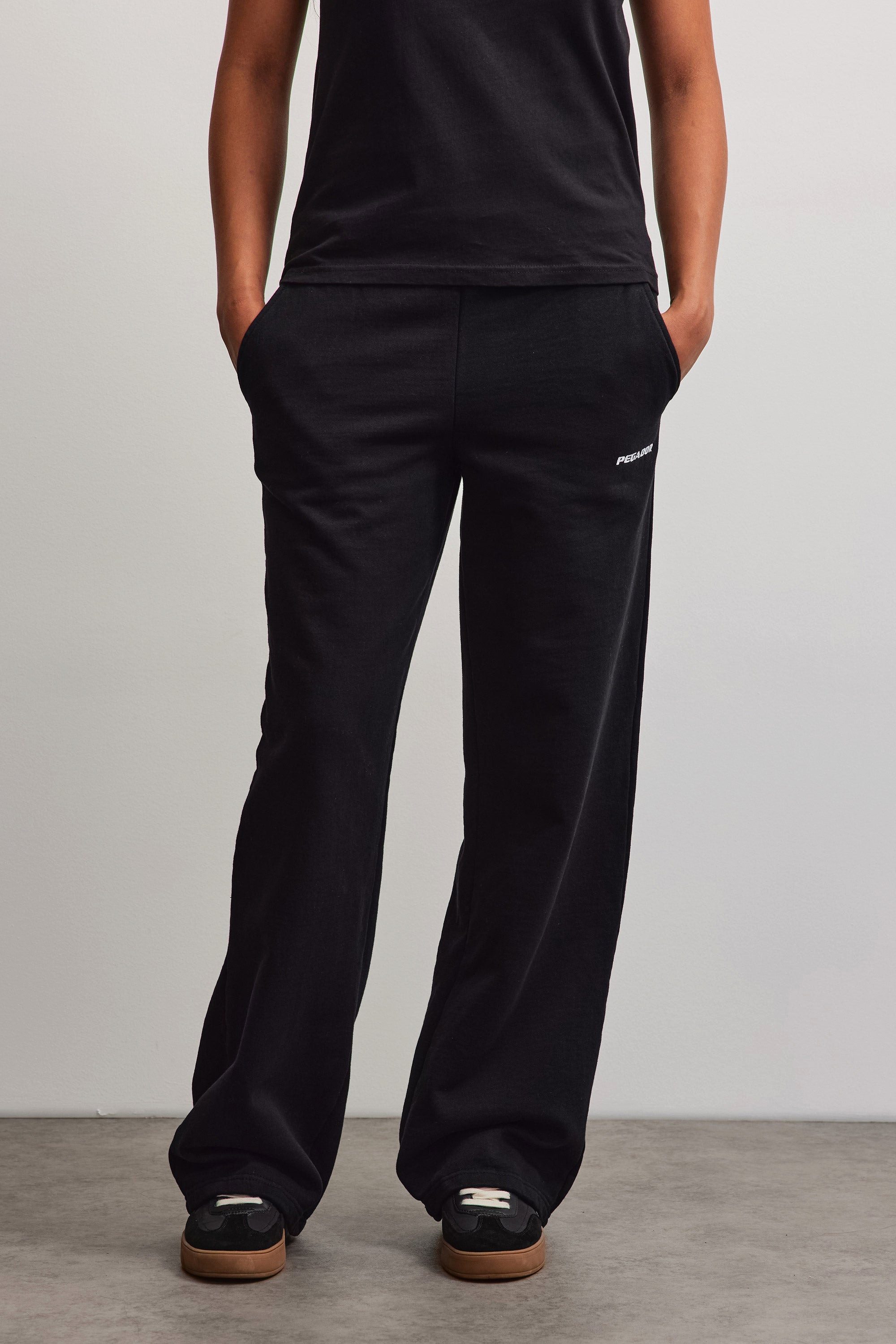 PEGADOR Sweathose ANNI WIDE SWEAT PANTS Baumwollmischung, weit