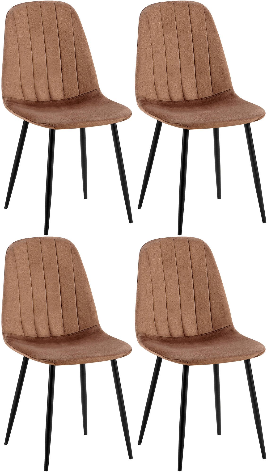 CLP Esszimmerstuhl Baxter (4er Set), gesteppter günstig online kaufen