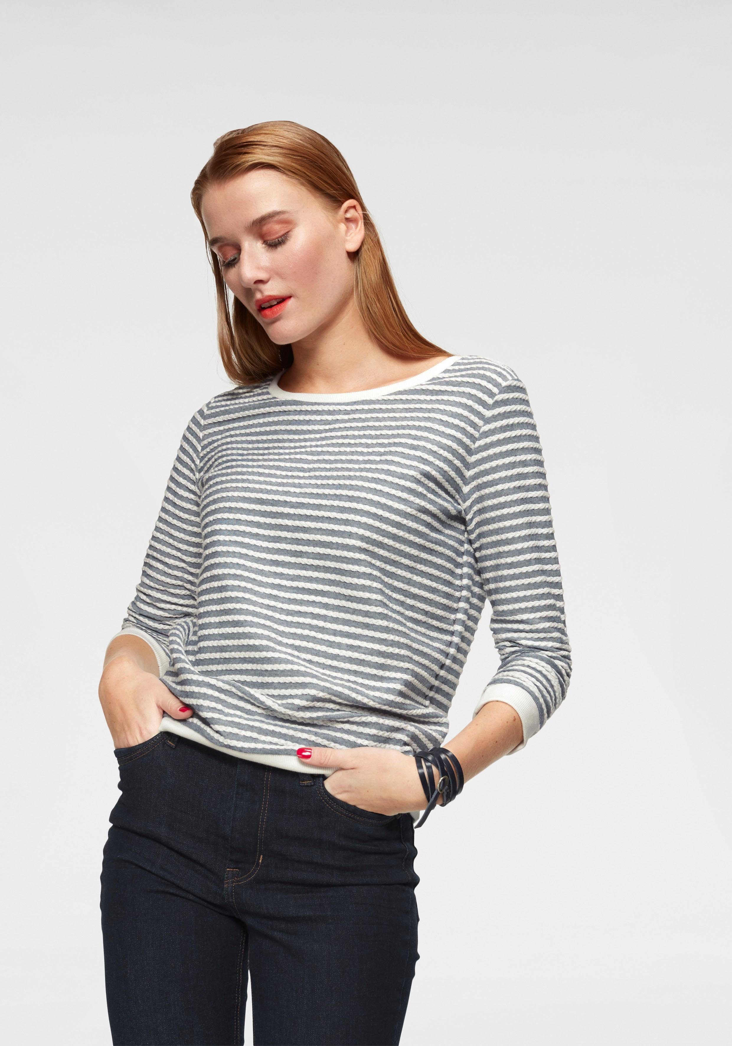 TOM TAILOR Denim Sweatshirt mit Raffungen an den Ärmeln online kaufen