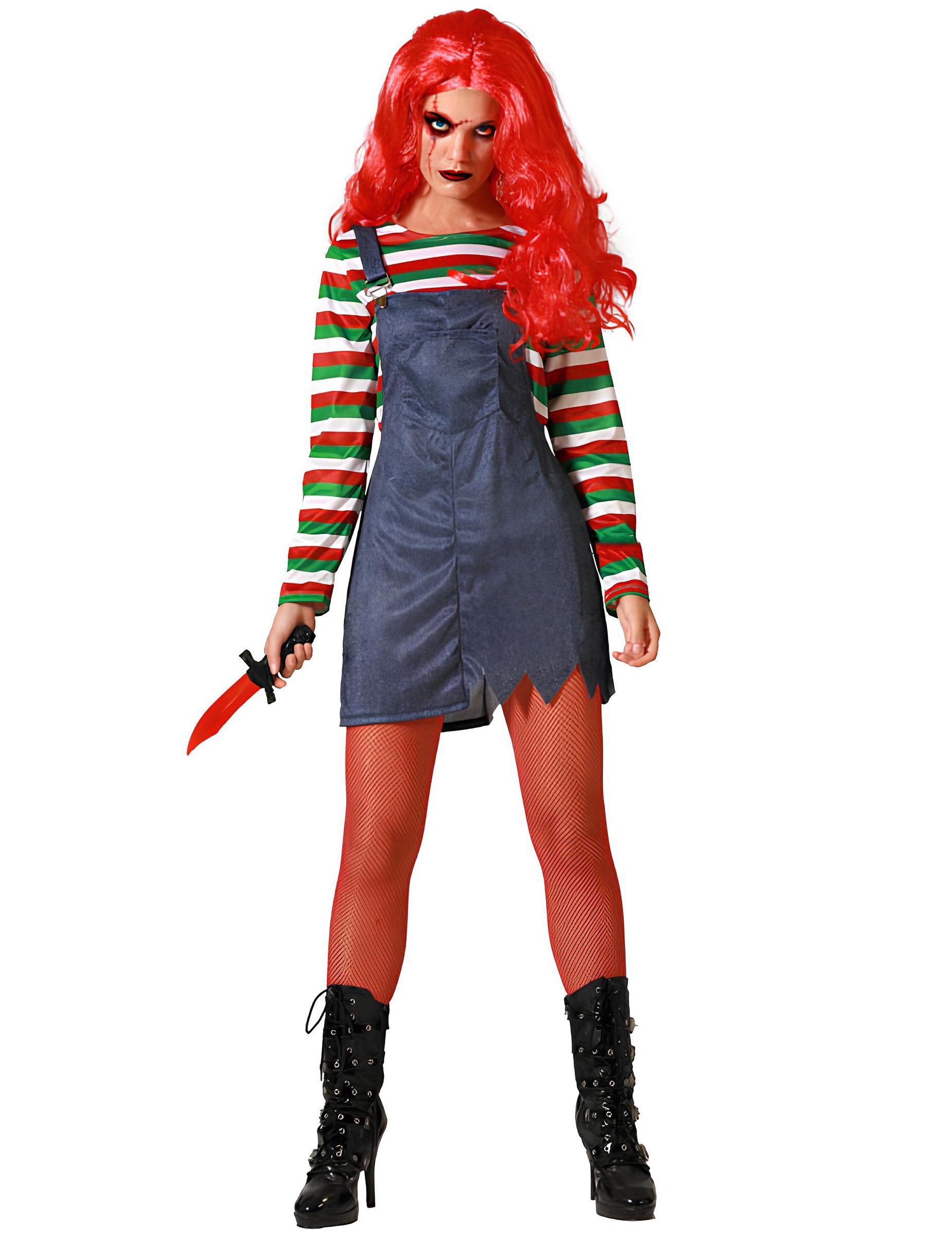 atosa Monster-Kostüm Böses Puppenkostüm für Damen