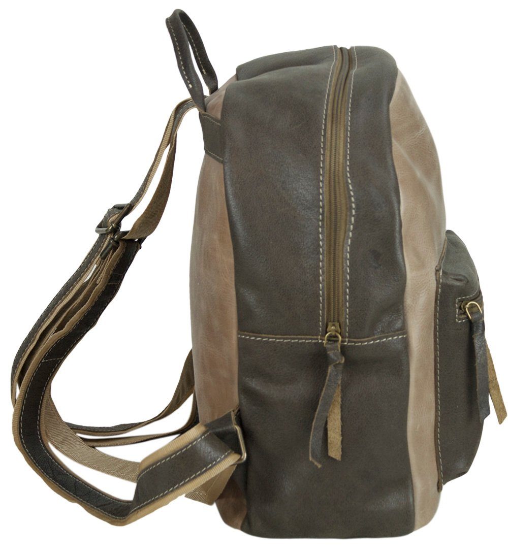 Leder hell braun/ Still. Leder Stone Cityrucksack Retro Tasche Sie/ wash Daypack Backpack echte Sunsa in D.braun für Rucksack, Schöne aus Canvas und Ihn,