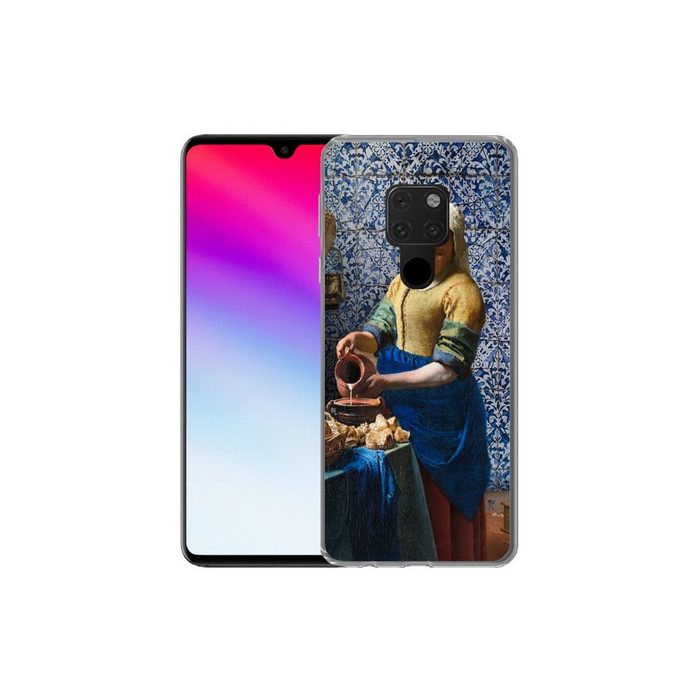 MuchoWow Handyhülle Milchmädchen - Delfter Blau - Vermeer - Gemälde - Alte Meister Phone Case Handyhülle Huawei Mate 20 Silikon Schutzhülle OR12164
