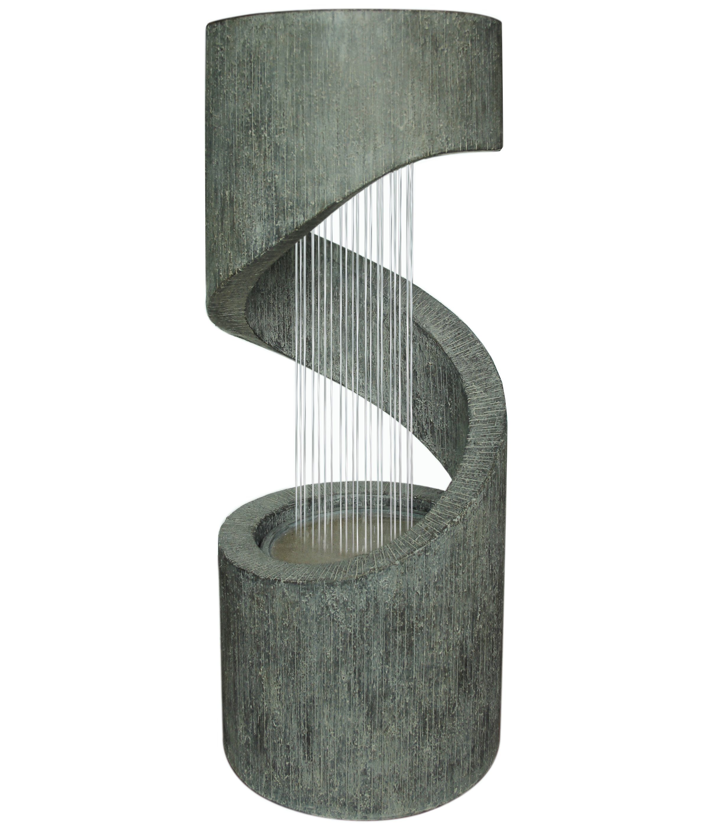 Dehner Gartenbrunnen »Mali mit LED, ca. 79.5 x 31.5 cm, Polyresin, grau