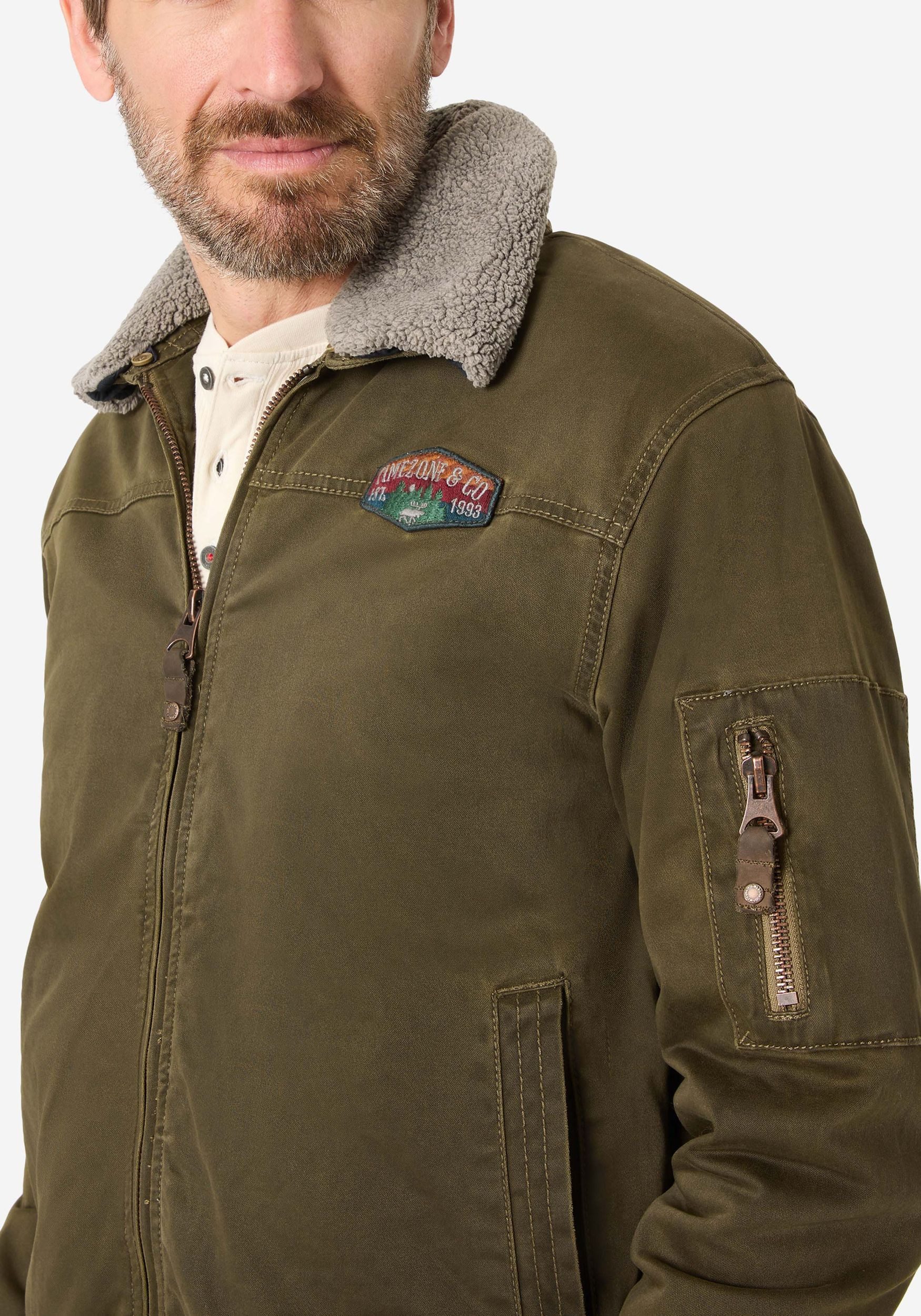 TIMEZONE Blouson Zeitlose Jacke mit modischem Kragen-Design Biker Jacket günstig online kaufen