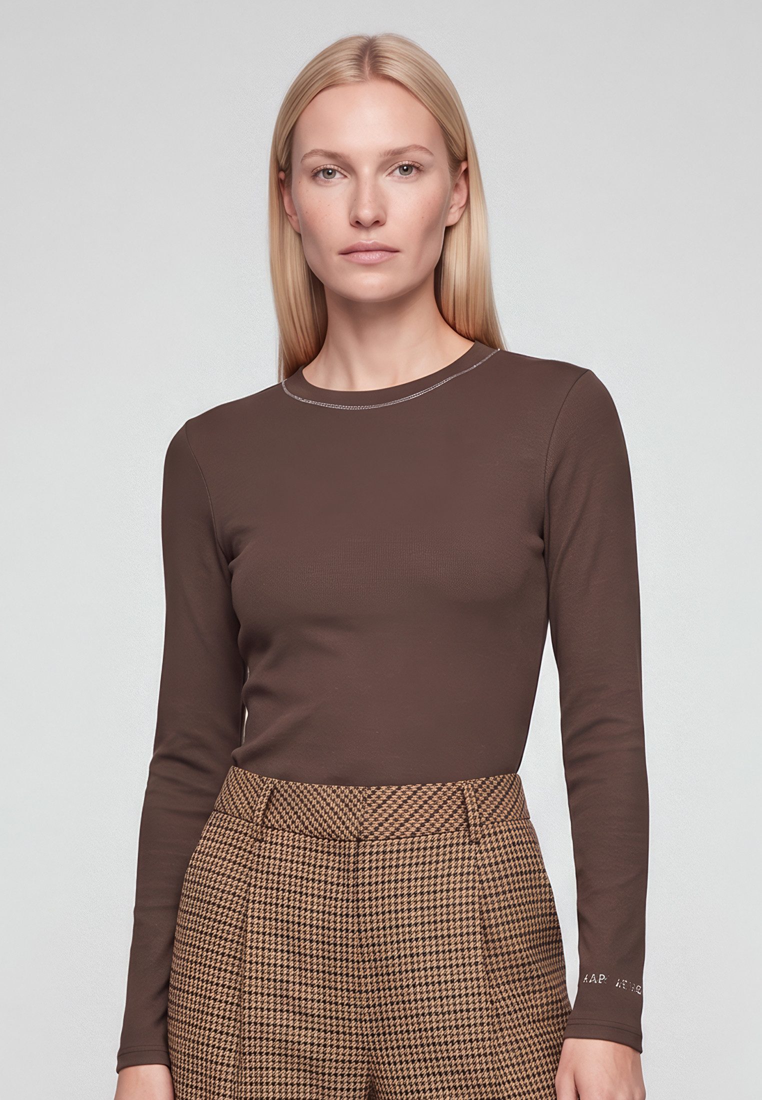 MARC AUREL Shirtbluse mit Schmuckband