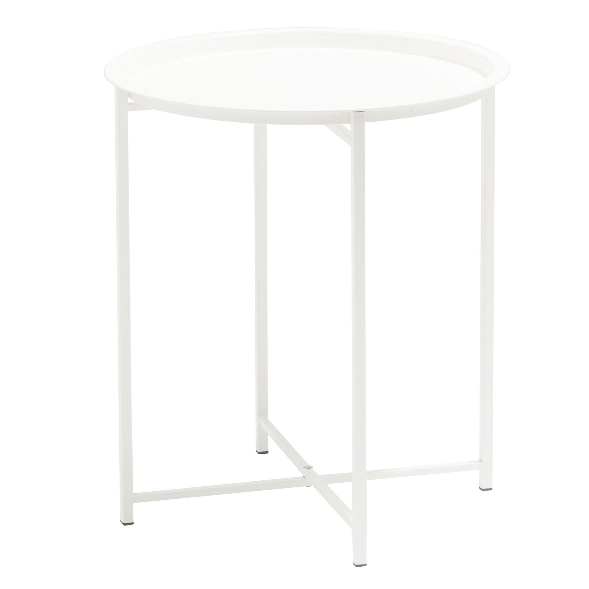 SenS-Line Gartenstuhl osoltus Garten Balkon Beistelltisch weiß 46cm