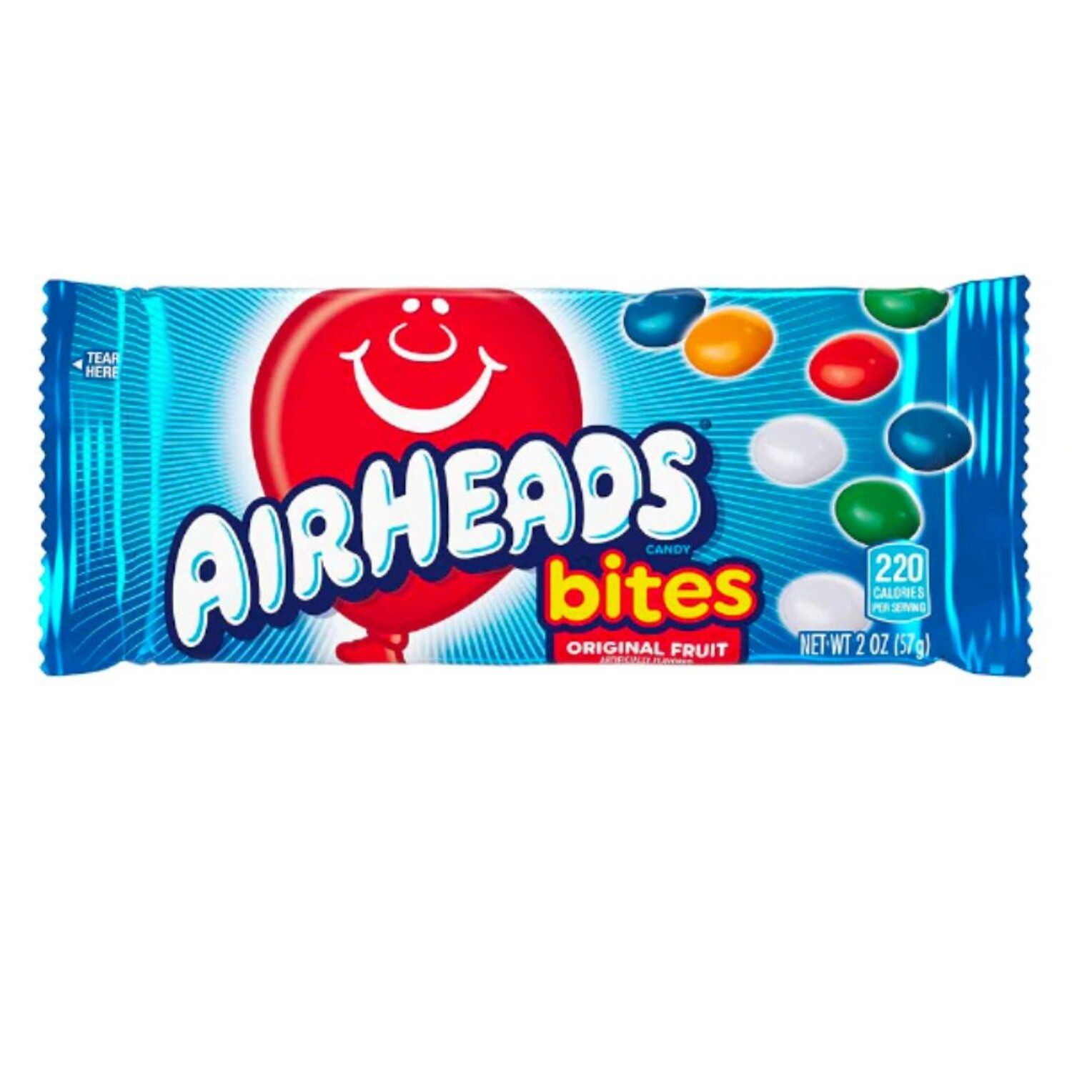Airheads Süßigkeit, 1 x 57 g, Bites Original Fruit