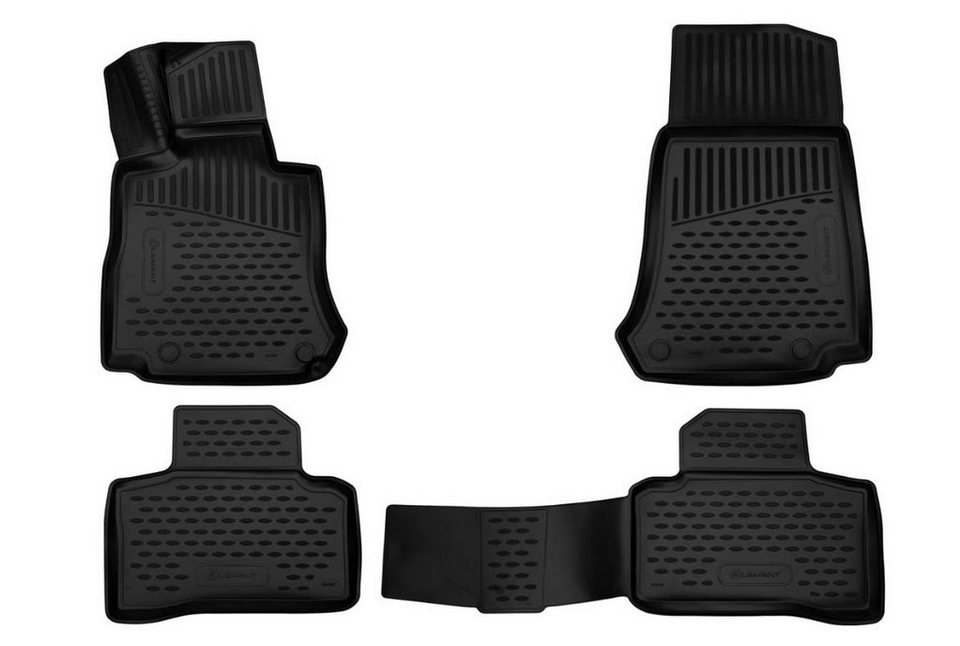 LEMENT Auto-Fußmatten Passgenaue ELEMENT 3D Fussmatten für Mercedes GLC  (X253/C253), 2015->, für Mercedes GLC X253/C253 PKW, Passform