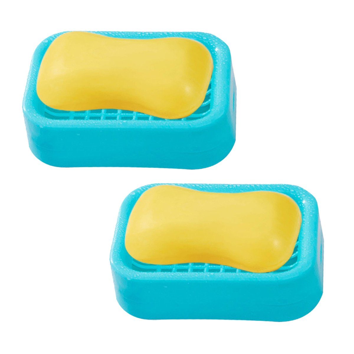 Juoungle Seifenschale Kunststoff Seifenkiste, Seife trocken halten, leicht zu reinigen blau