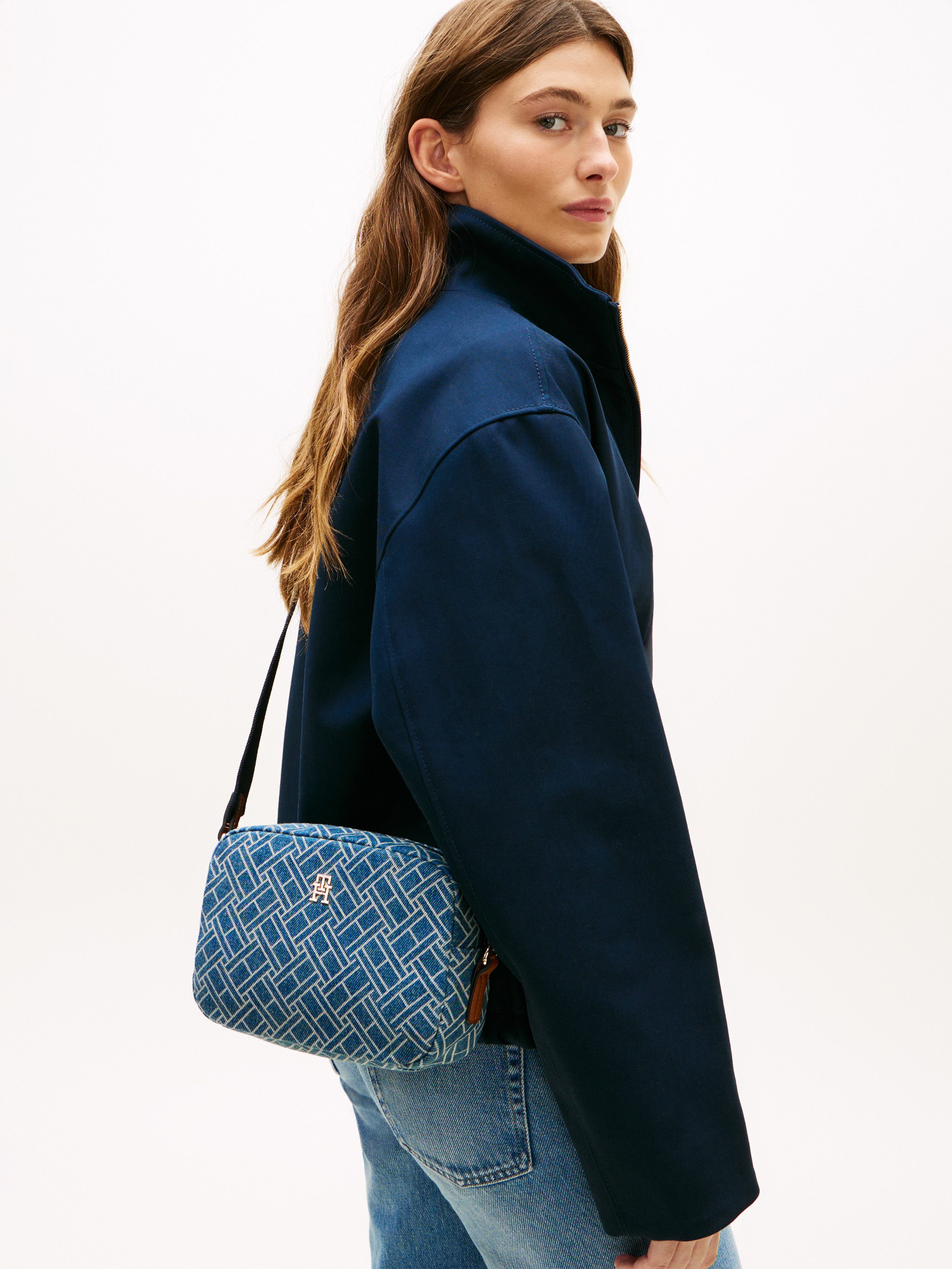 Tommy Hilfiger Mini Bag POPETTE CAMERA BAG DENIM FLAG, Unisex Schultertasch günstig online kaufen