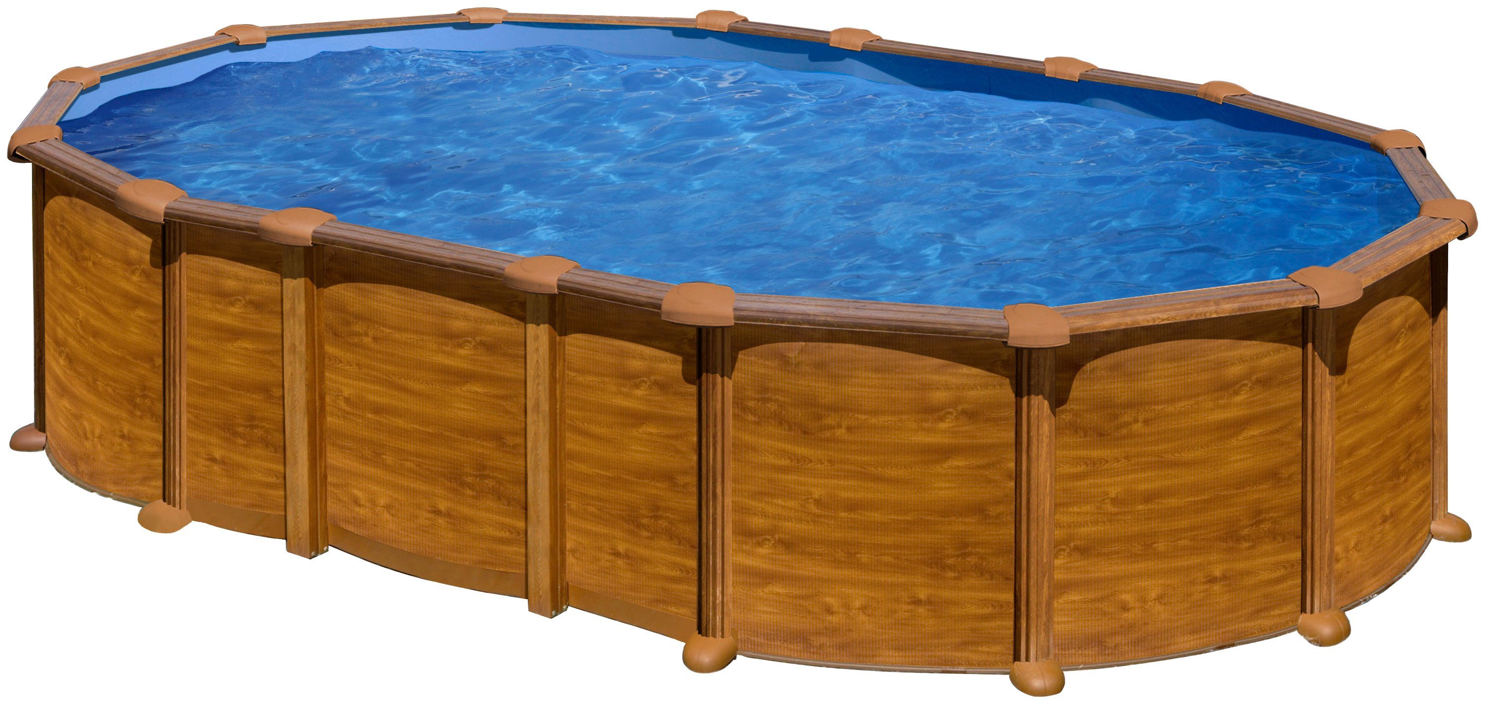 Gre Ovalpool AMAZONIA BxLxH: 375x610x132 cm inkl. Zubehör (Komplett-Set, 7-tlg)