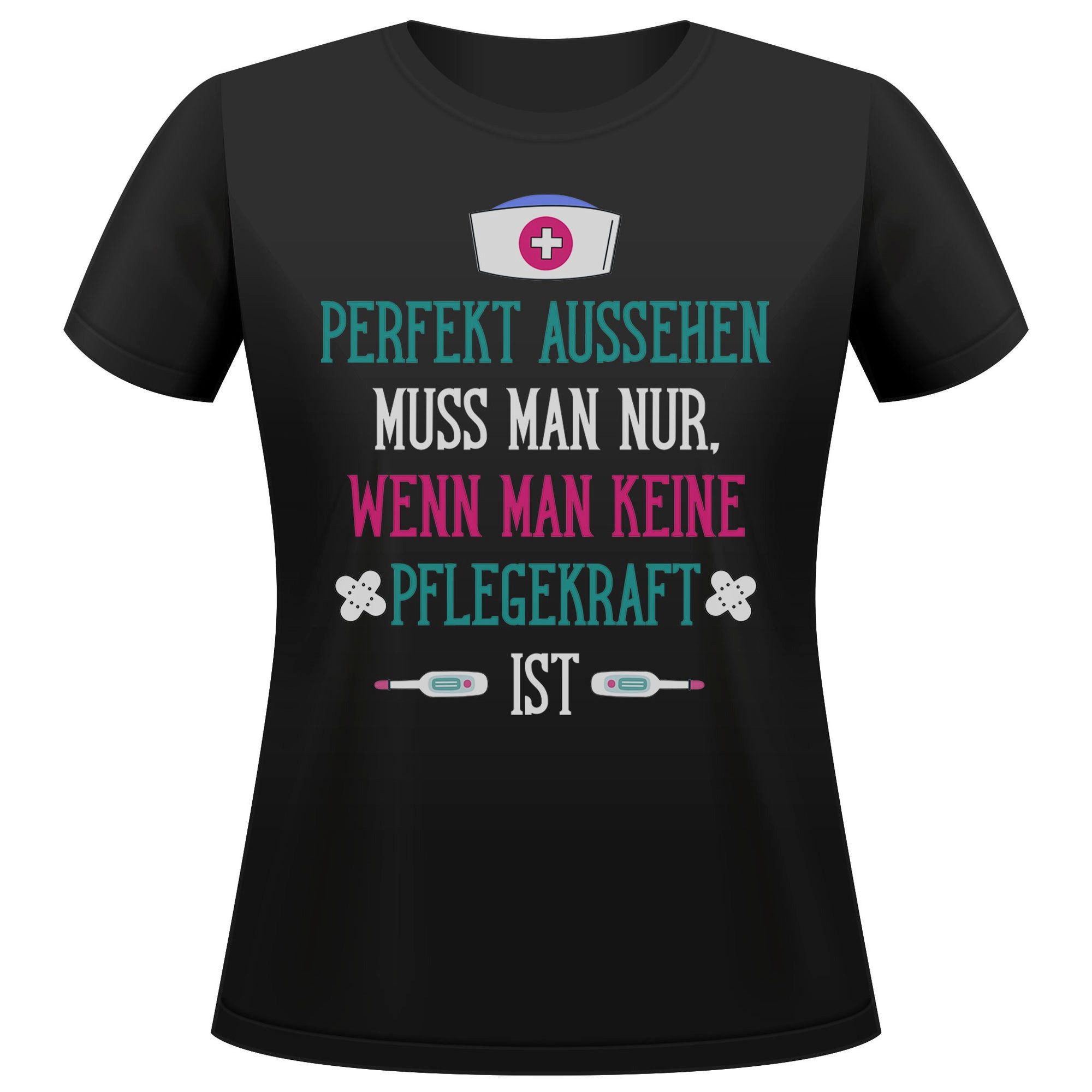 T-Shirt Pflegekraft Geschenk Frauen Spruch Beruf Ausbildung Studium Abschluss