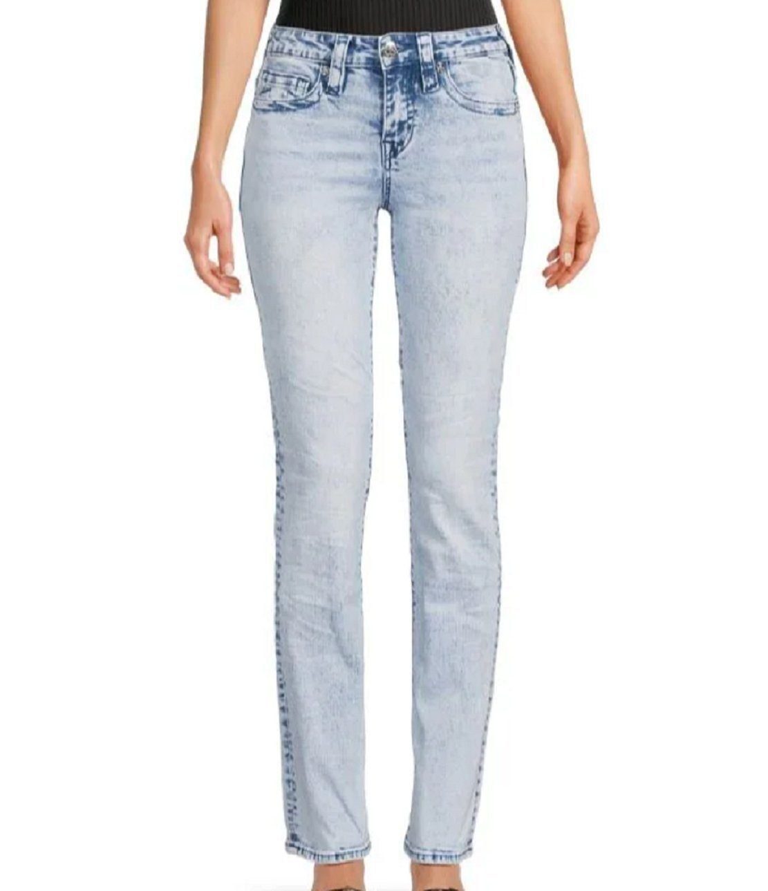 True Religion Brand Jeans Germ 5-Pocket-Jeans True Religion Damen Jeans, True Religion BILLIE STRAIGHT, KYANITE