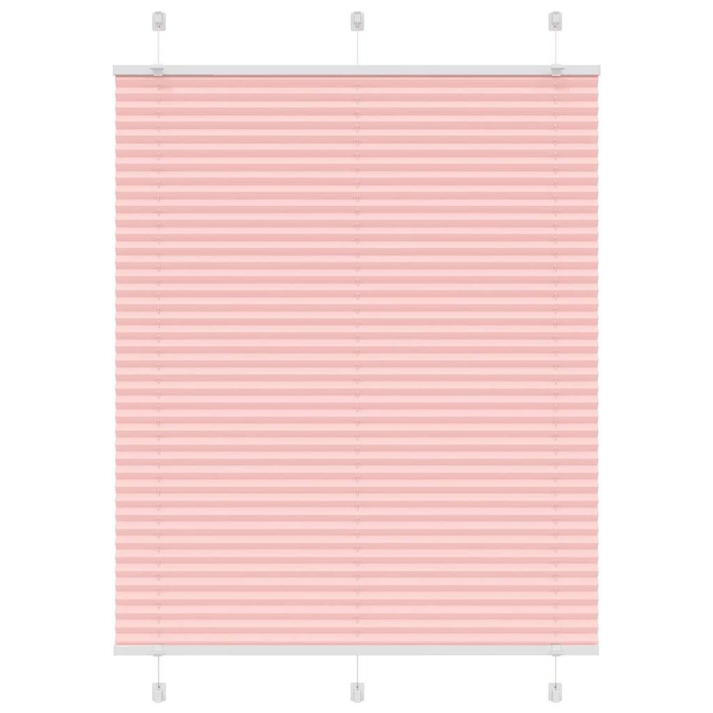 vidaXL Jalousie 105 x 100 cm Plissee Rosa 105x100 cm Stoffbreite 104,4 cm Polyester
