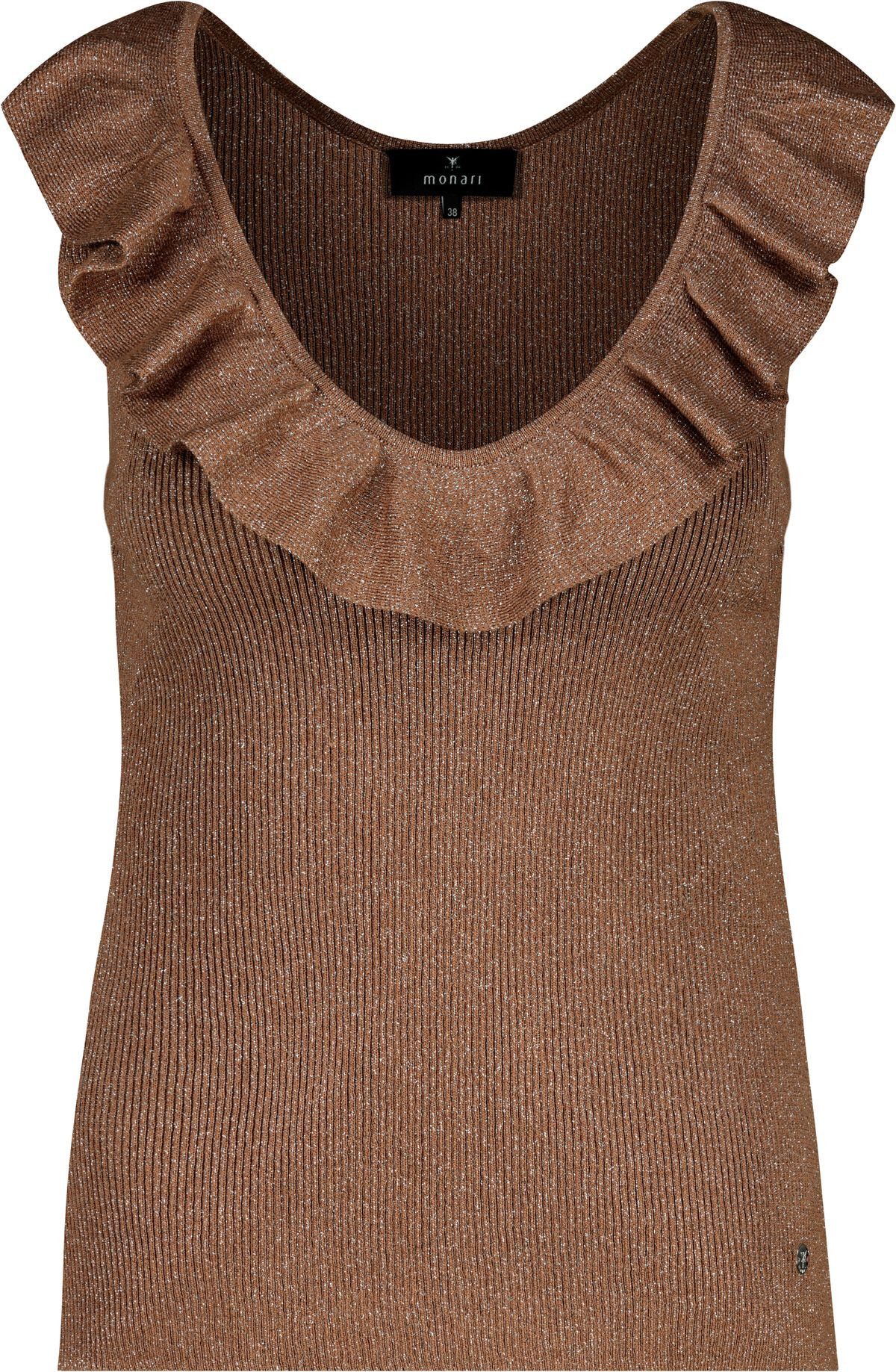 Rüschentop Pullover Stricktop Volants