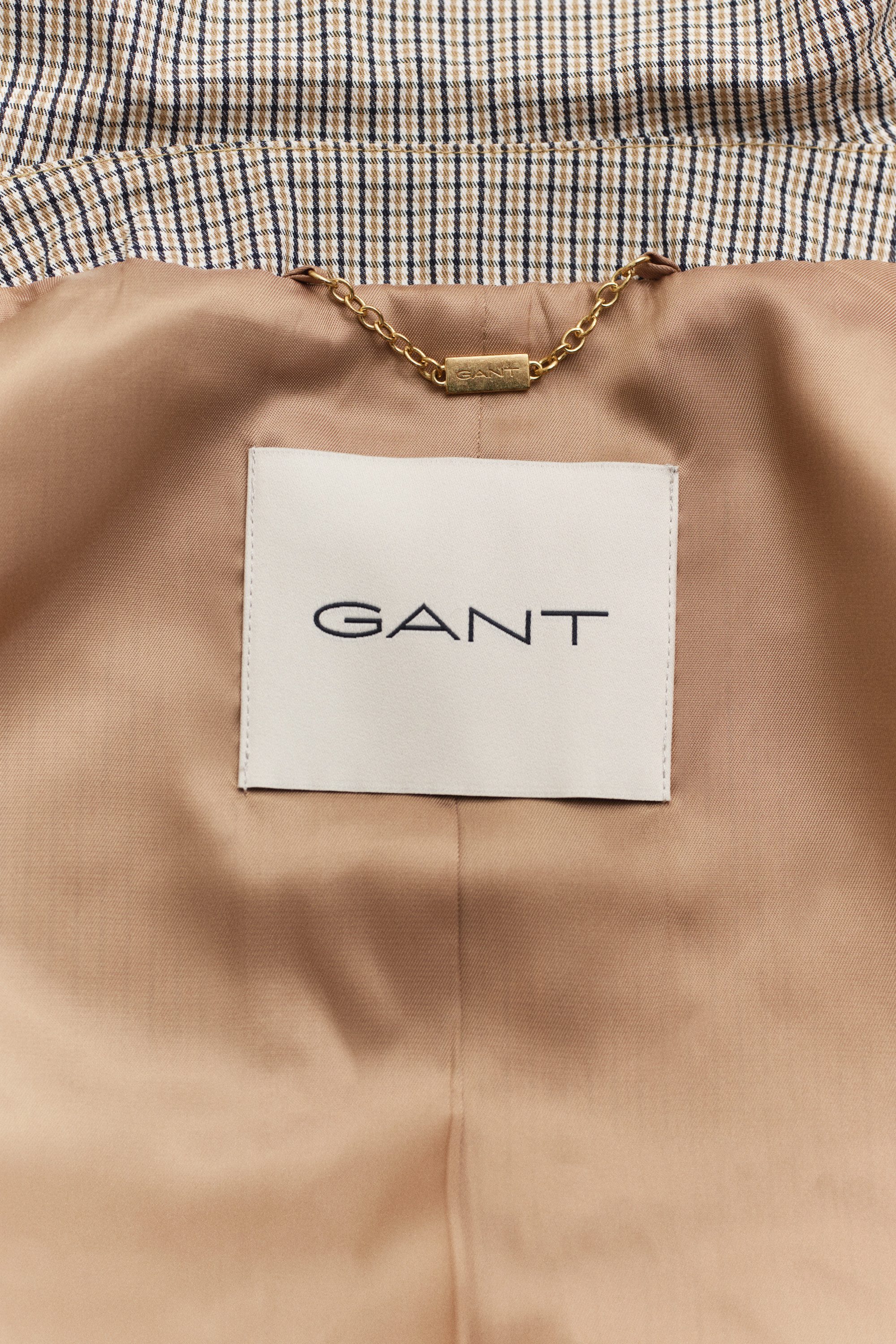 Gant Kurzmantel CHECKED COTTON BLEND CAR Regular fit mit praktischen Taschen – Bild 5 von 5