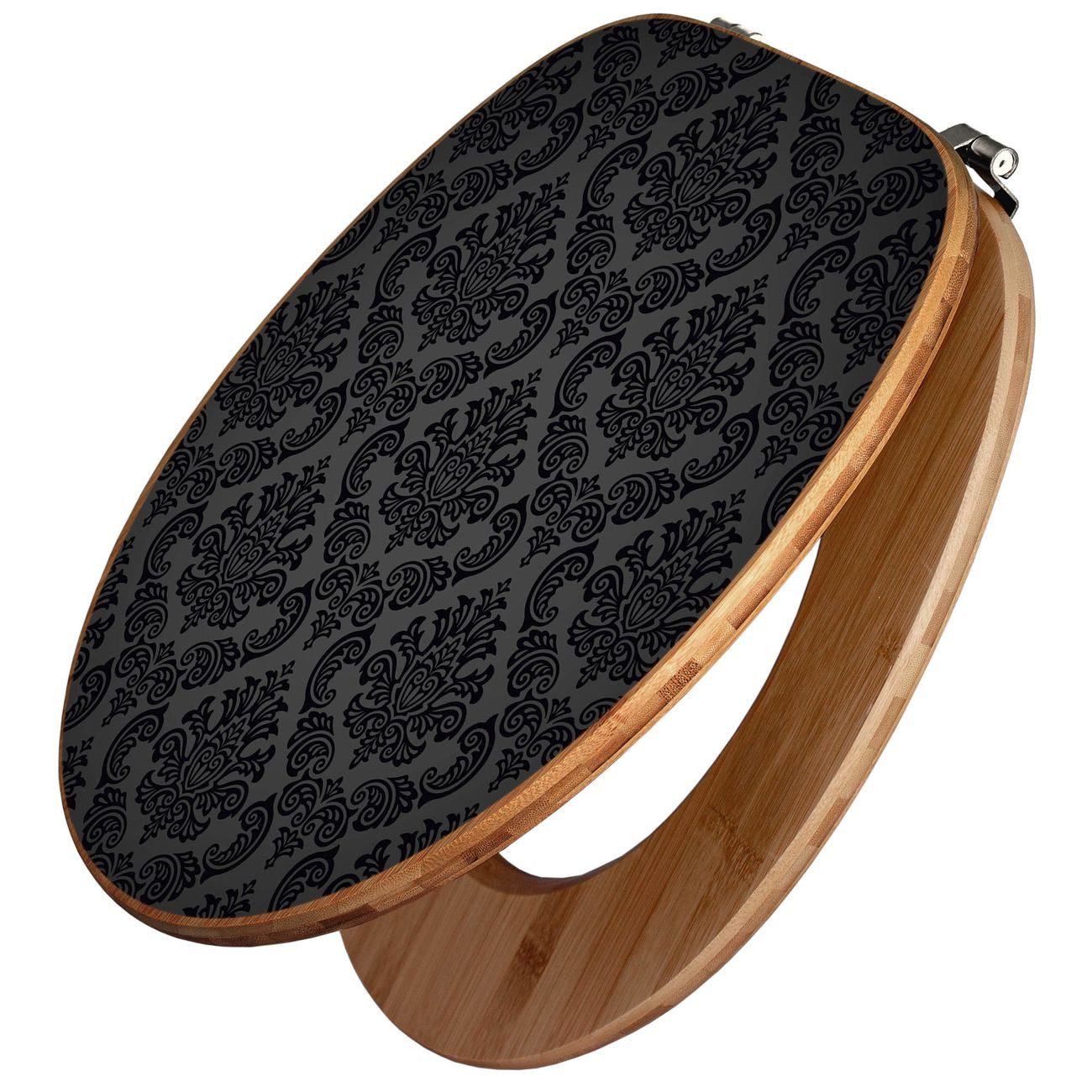 banjado WC-Sitz Bambus Motiv Black Deluxe (umweltfreundliches Material, Ede günstig online kaufen