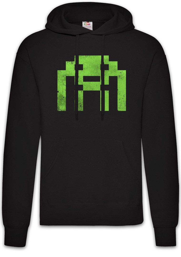 Hoodie Alien Invader Herren Hoodie Retro Gaming Gamer Nerd Big Geek Freak VG