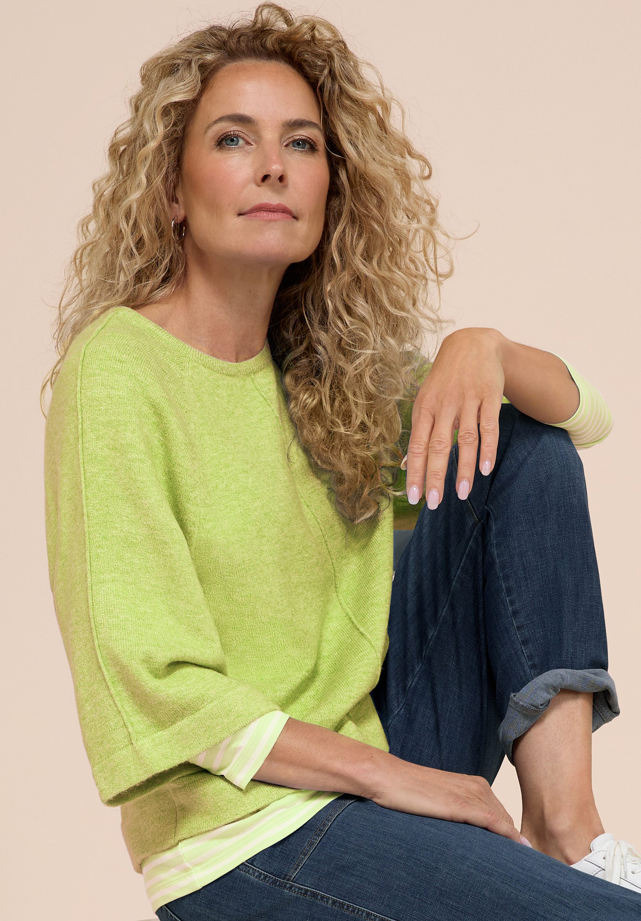 bianca Strickpullover RABEA in kuscheligem Feinstrick in Trendfarbe
