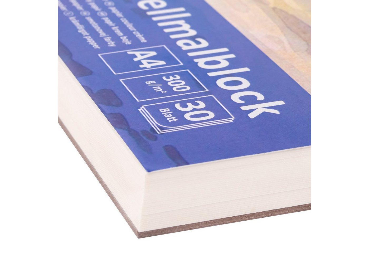 Thumbnail - Idena Malblock Idena 68162 - Aquarellmalblock A4 mit 30 Blatt cremefarbenem, dickem