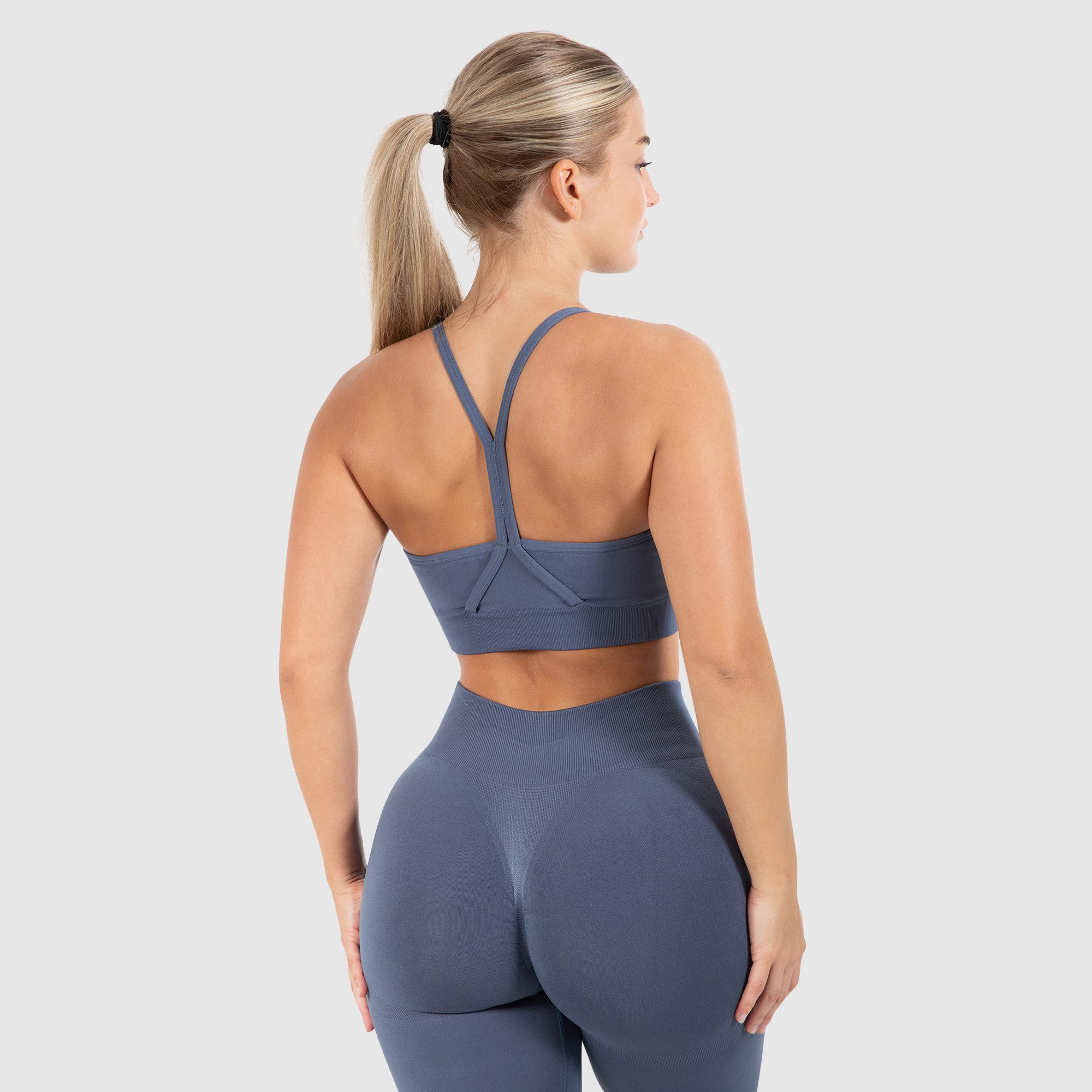 Smilodox Sport-BH Solid Scrunch, Ohne Bügel, Shaped Fit Yoga Bra, V-Ausschn günstig online kaufen