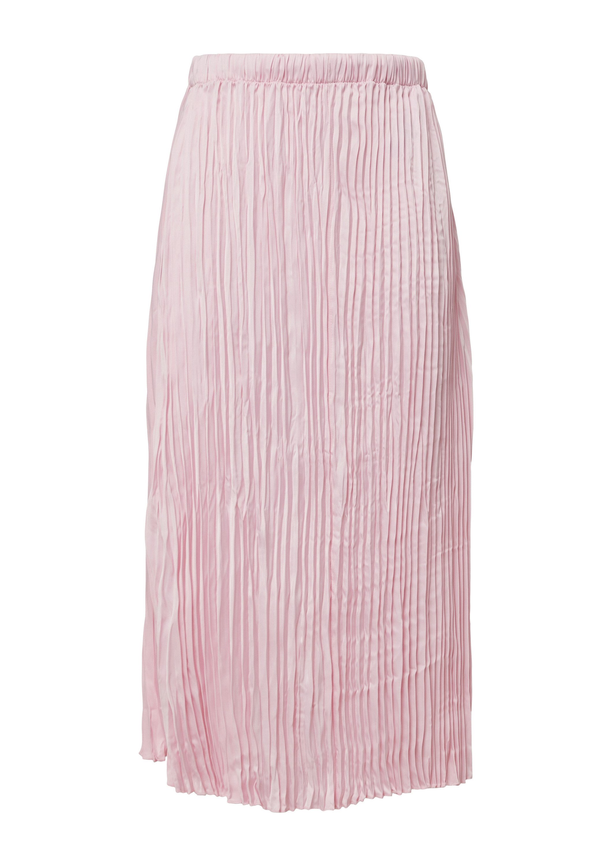 s.Oliver Midirock Rock Fließender Midirock mit Plisseefalten und Elastikbun günstig online kaufen