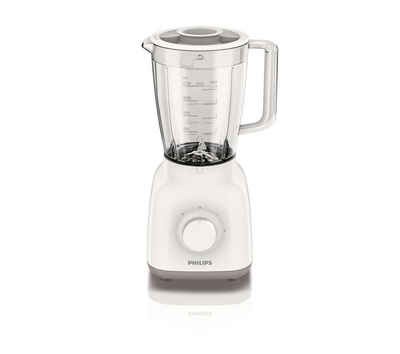 Philips Standmixer HR 2105/00, 400,00 W, Behälter und Messer Spülmaschinen geeignet, Glasbehälter