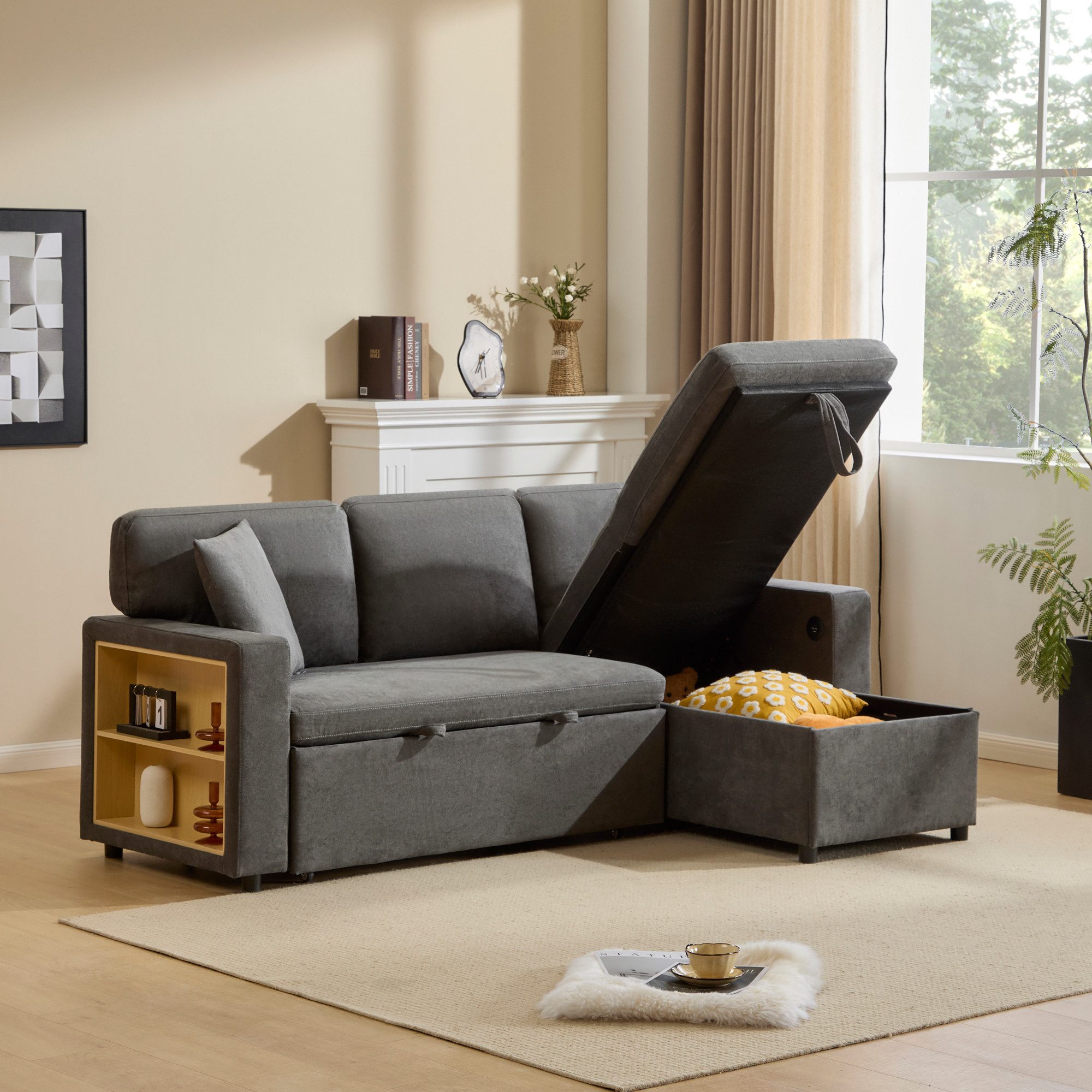 Merax Ecksofa L-Form Sofa, Loungesessel mit günstig online kaufen