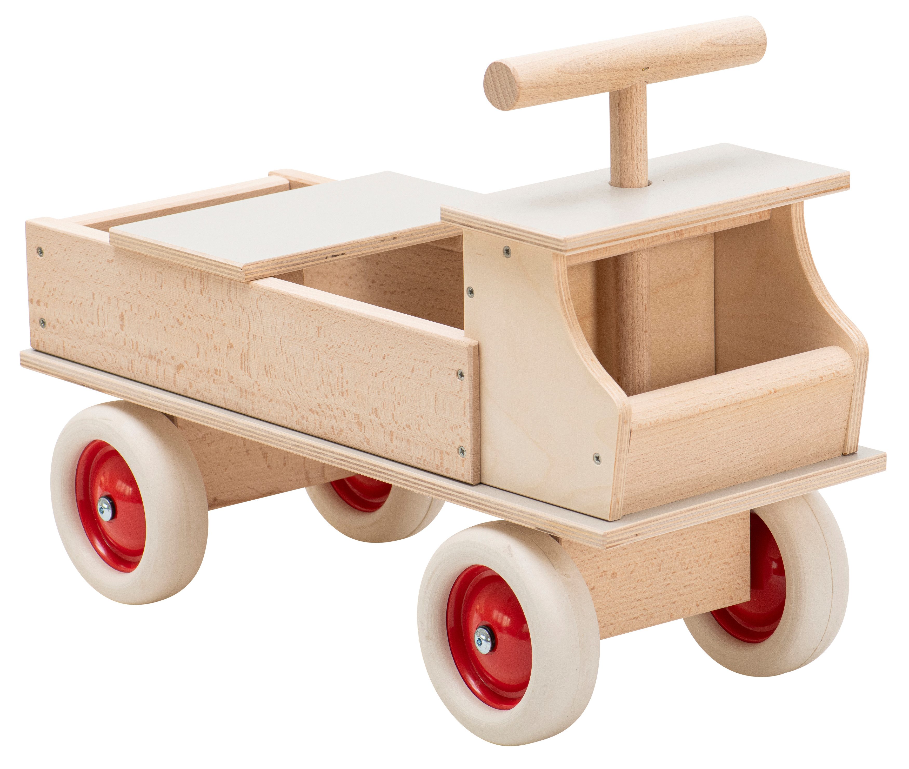 Betzold Rutscherauto Rutschfahrzeug „Lkw“ aus Holz – für drinnen & draußen