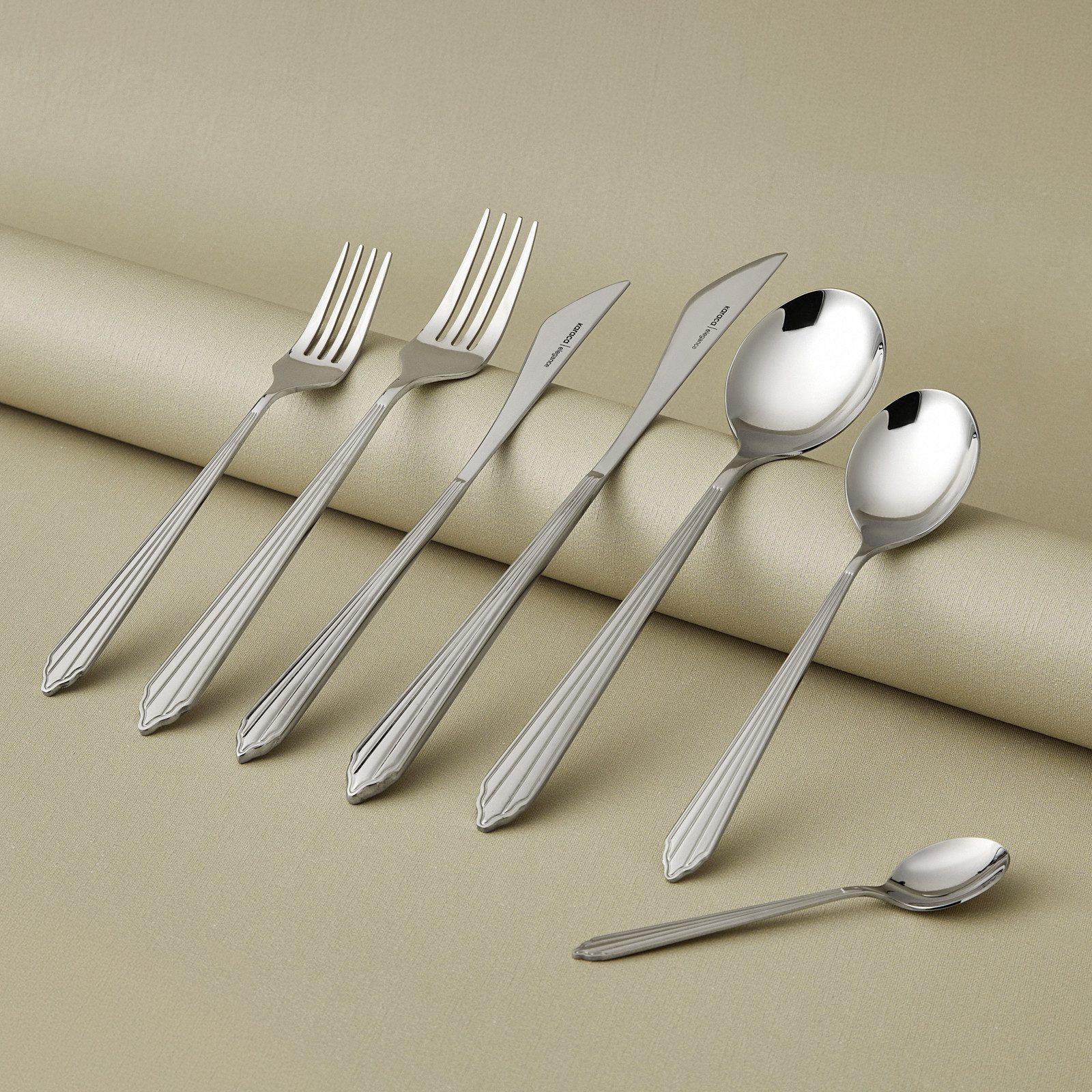 Karaca Besteck-Set Karaca Rebellion Besteckset 84-teilig aus Edelstahl, Silber, STEEL