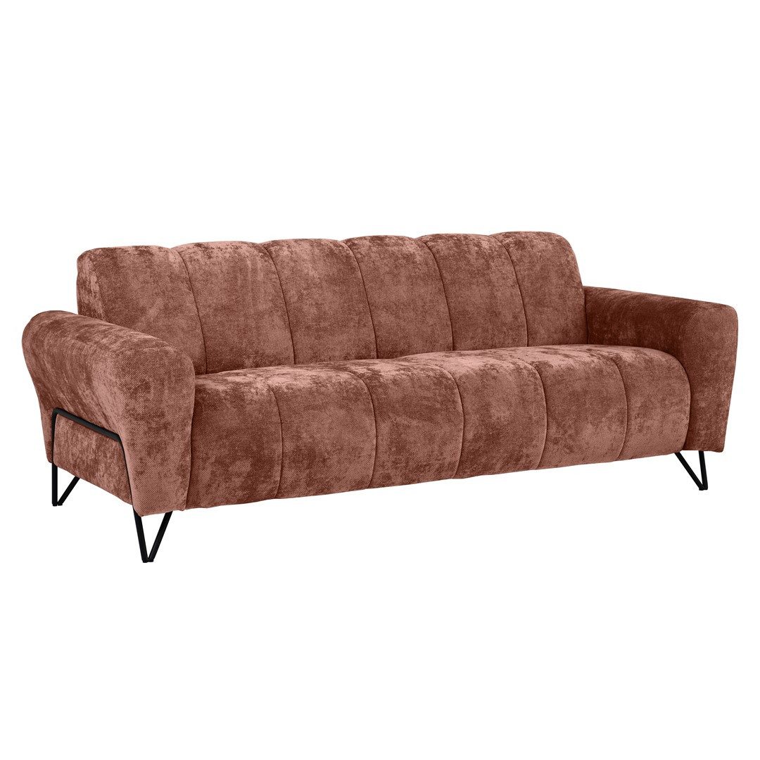 Beautysofa Sofa mit Metallbeine in schwarzer günstig online kaufen