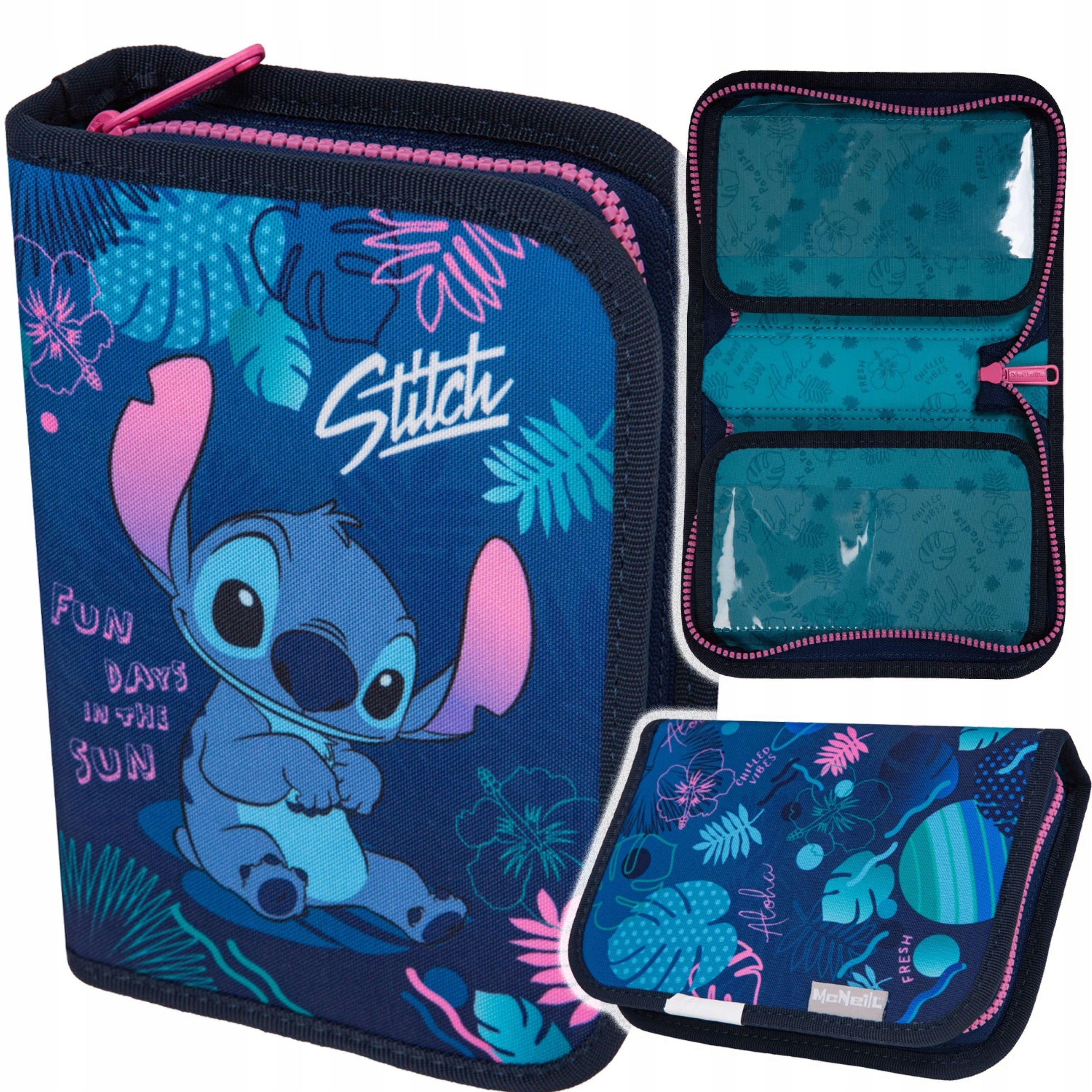 Disney Federtasche SCHULE FEDERMÄPPCHEN ZWEI KLAPPE LILO UND STICH FÜR