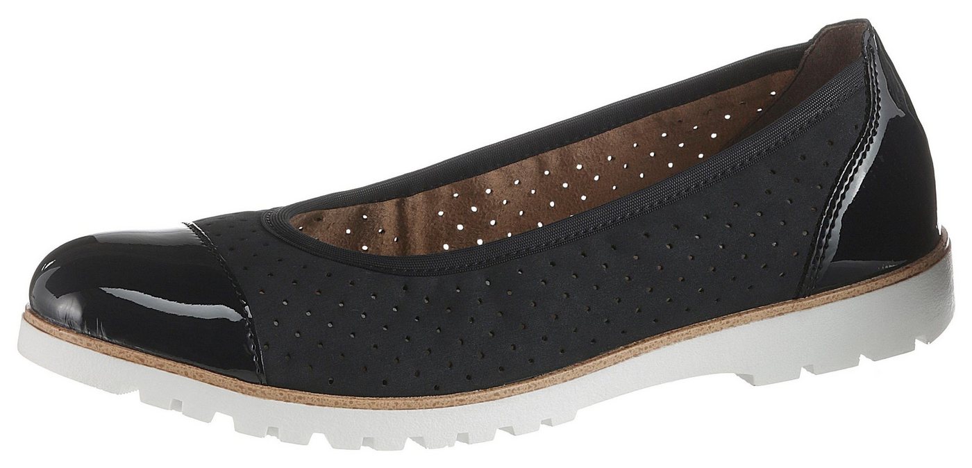 Rieker Sneaker Ballerinas mit Lackdetails Rieker Sneaker Ballerinas mit Lackdetails