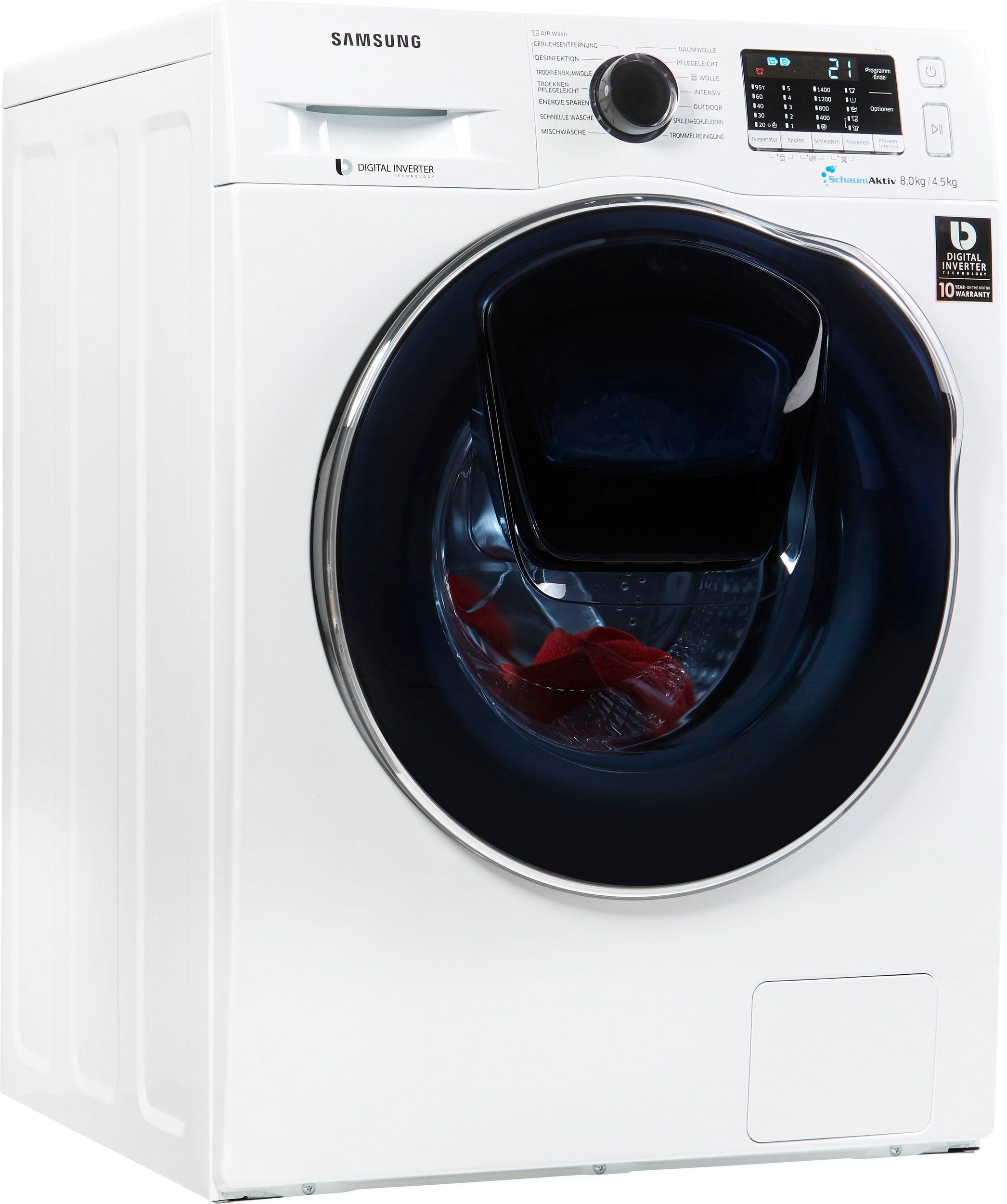 Kleine Waschmaschine mit integriertem Trockner im Online-Check