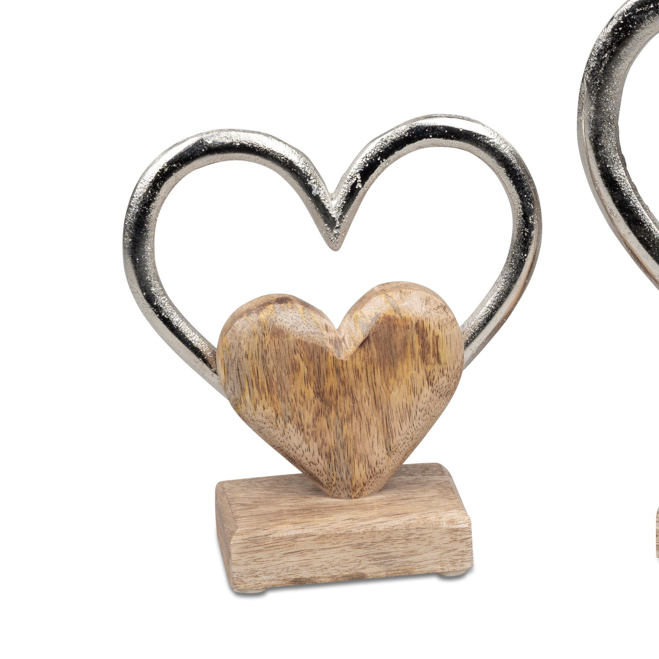 formano Skulptur Hearts, Farbe: Silber, Motiv: Herz