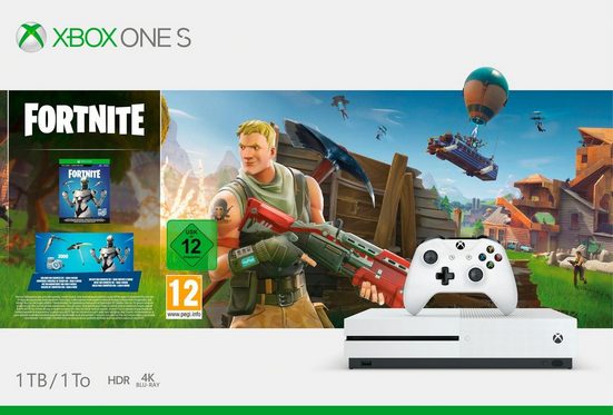 Xbox One S 1TB (Bundle, inkl. Fortnite Bundle (digitale
