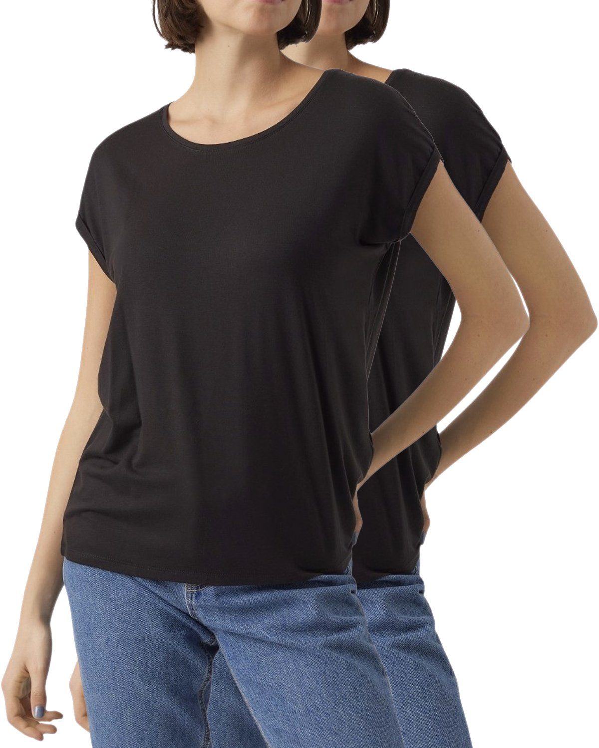 Vero Moda T-Shirt Stilvolles Basic Shirt günstig online kaufen