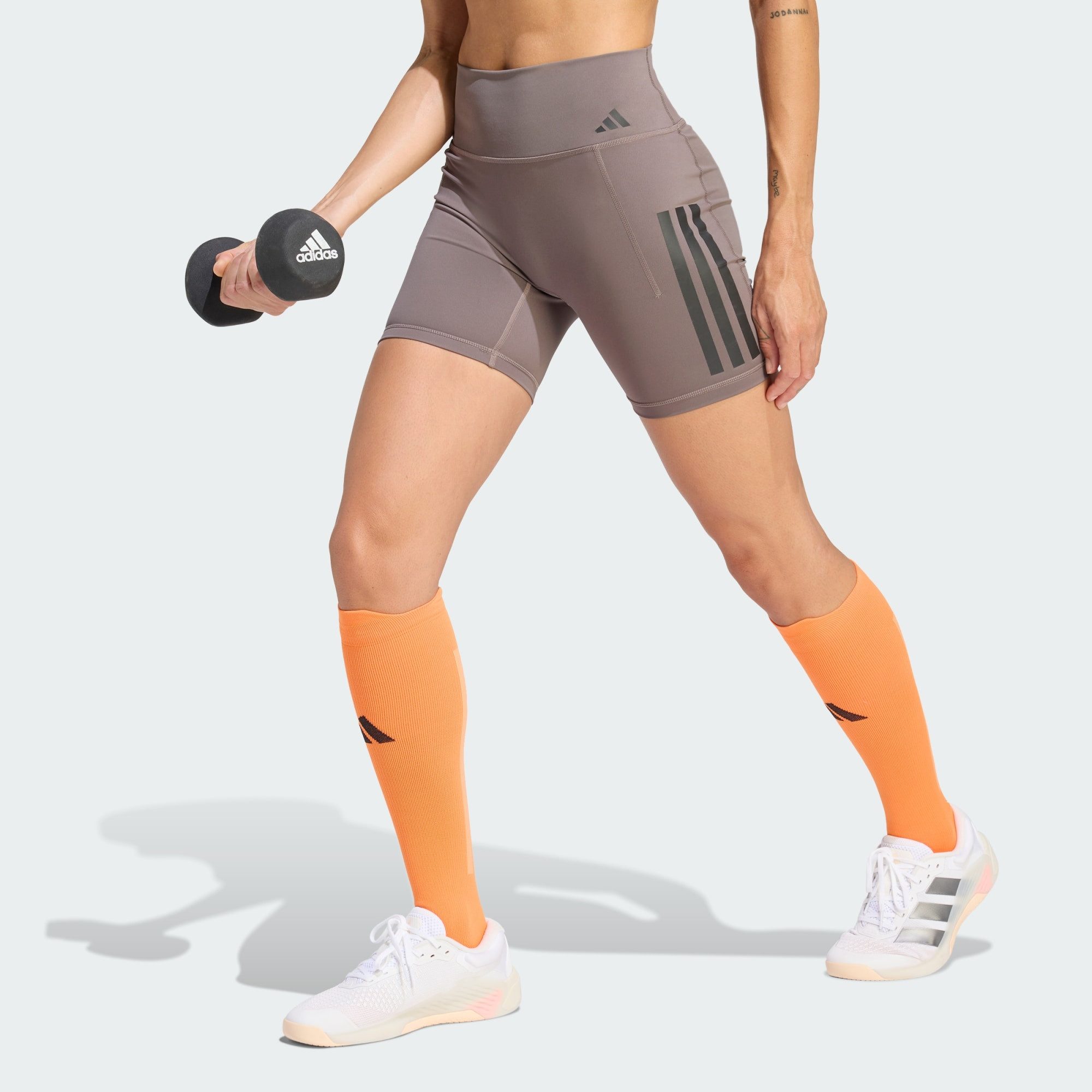 adidas Performance Funktionsleggings OPTIME WORKOUT 3-STREIFEN KURZE LEGGINGS (1-tlg)