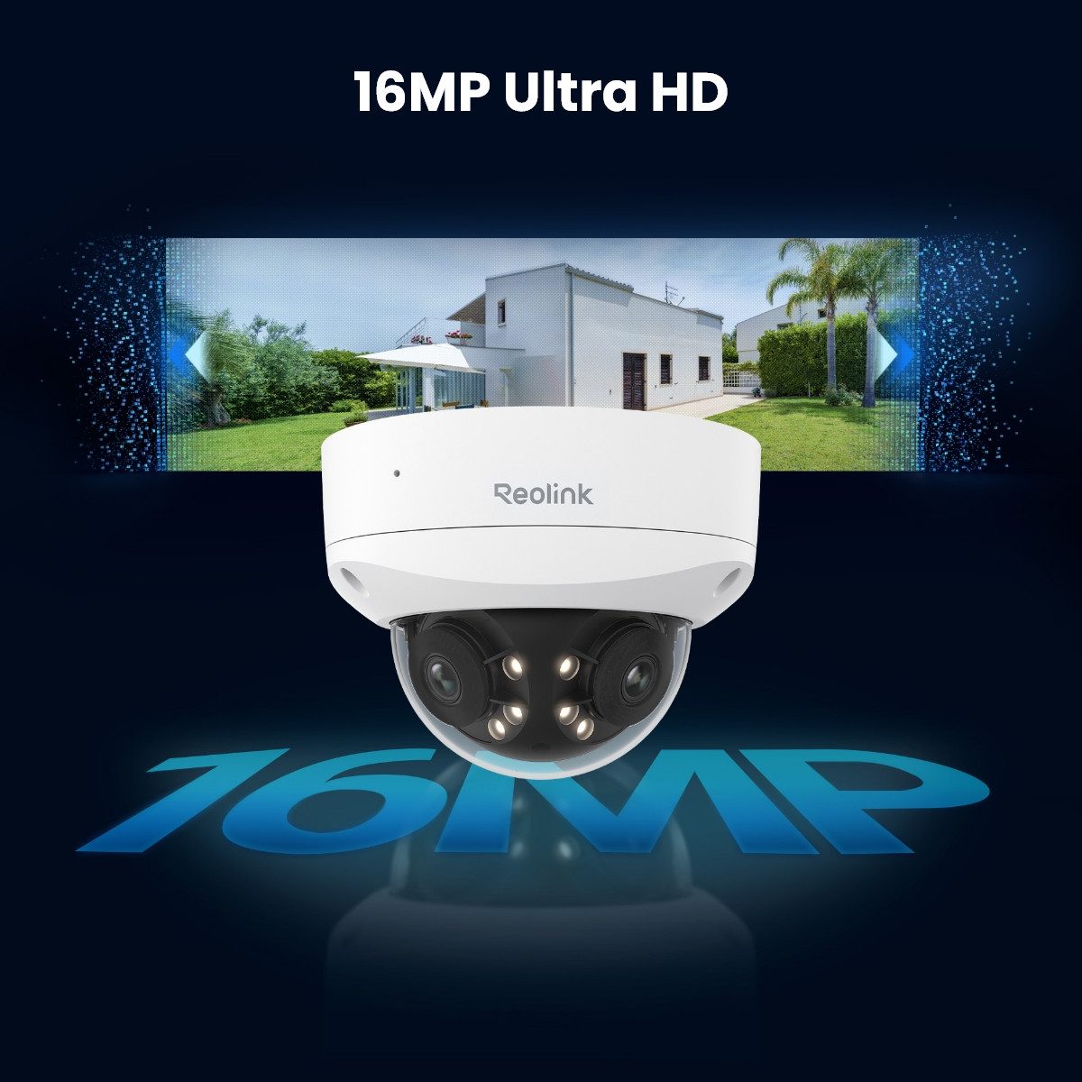 Reolink Überwachungskamera PoE IK10 16MP Ultra HD (Außenbereich, Duo Vandalismusschutz Serie, 180° Panorama, Spotlight-Nachtsicht, Vandalismusschutz, 2-Wege-Audio)