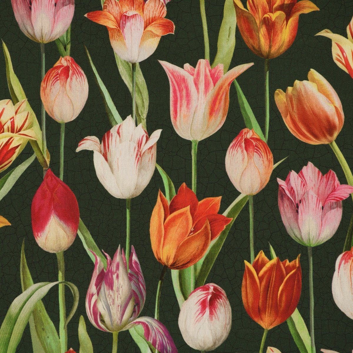 SCHÖNER LEBEN. Dekokissen SCHÖNER Tulip Tulpen Outdoor grün rot Painting Kissenhülle LEBEN