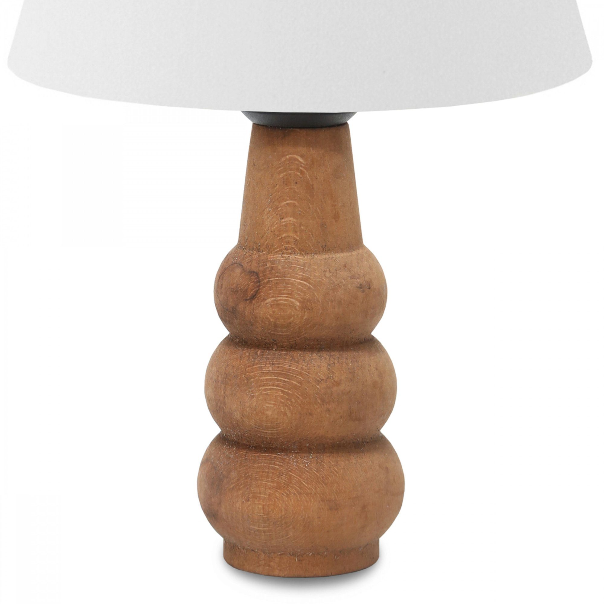 Nachttischlampe »Poole« x Tischlampe lux.pro Weiß Holz E27 1 Tischleuchte, ohne Leuchtmittel,