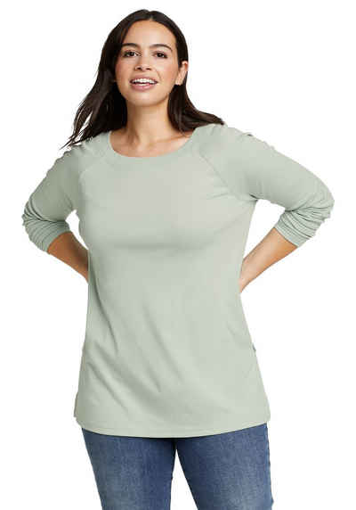 Eddie Bauer Langarmshirt Favorite Tunika mit seitlichen Schlitzen