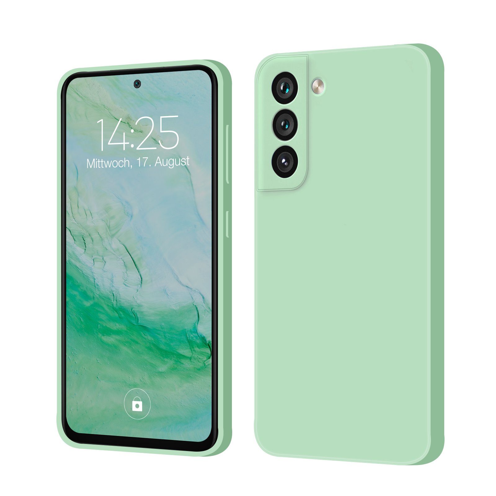 Tec-Expert Handyhülle SoftGrip Cover Hülle für Samsung Galaxy S21 5G, Handy Case Bumper integrierter Kameraschutz flexibel